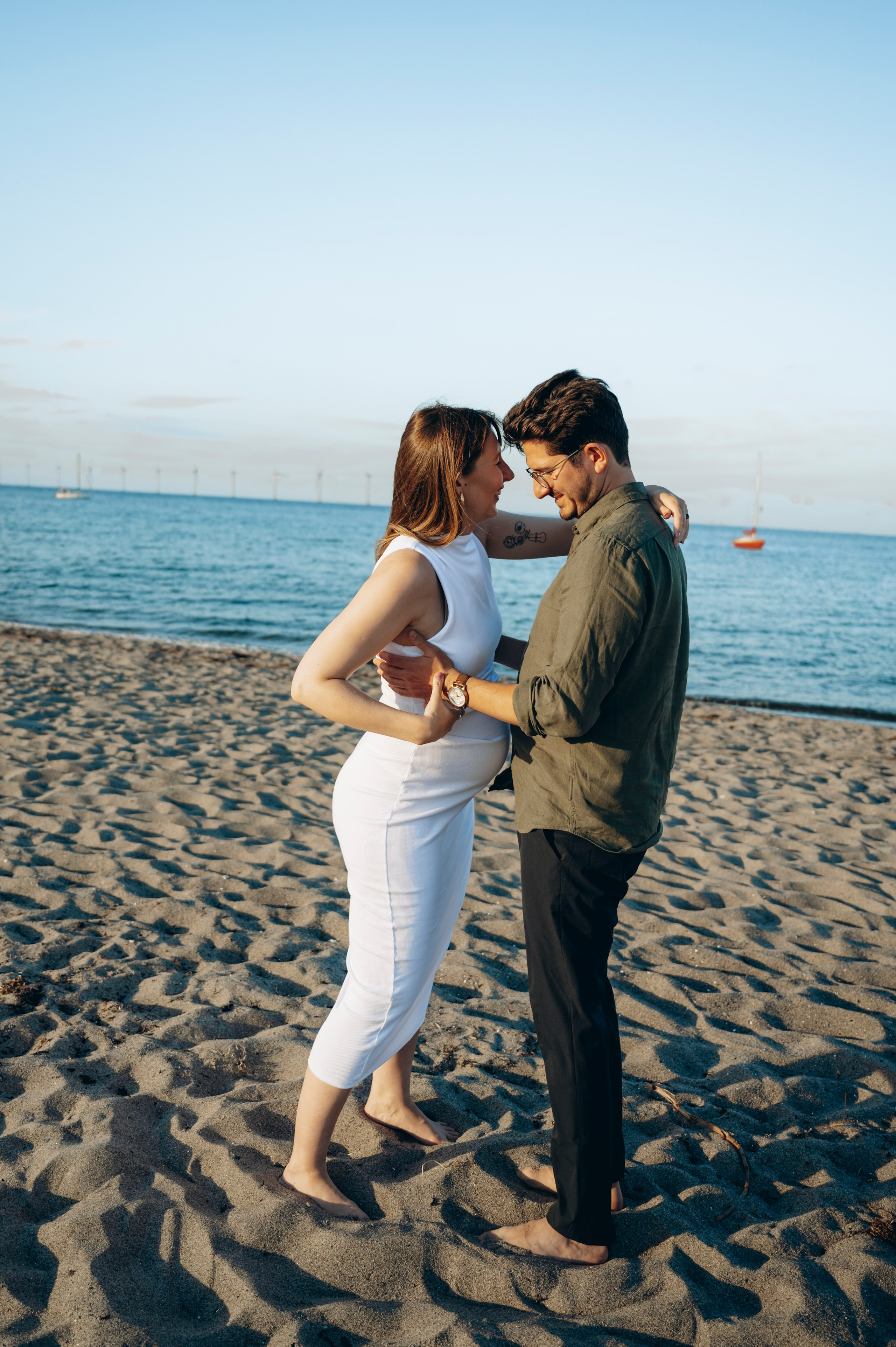 Julia -Pregnancy (in-home and Amager strand). Newborn, Family, Wedding photographer Copenhagen Anastasiia Sevriukova