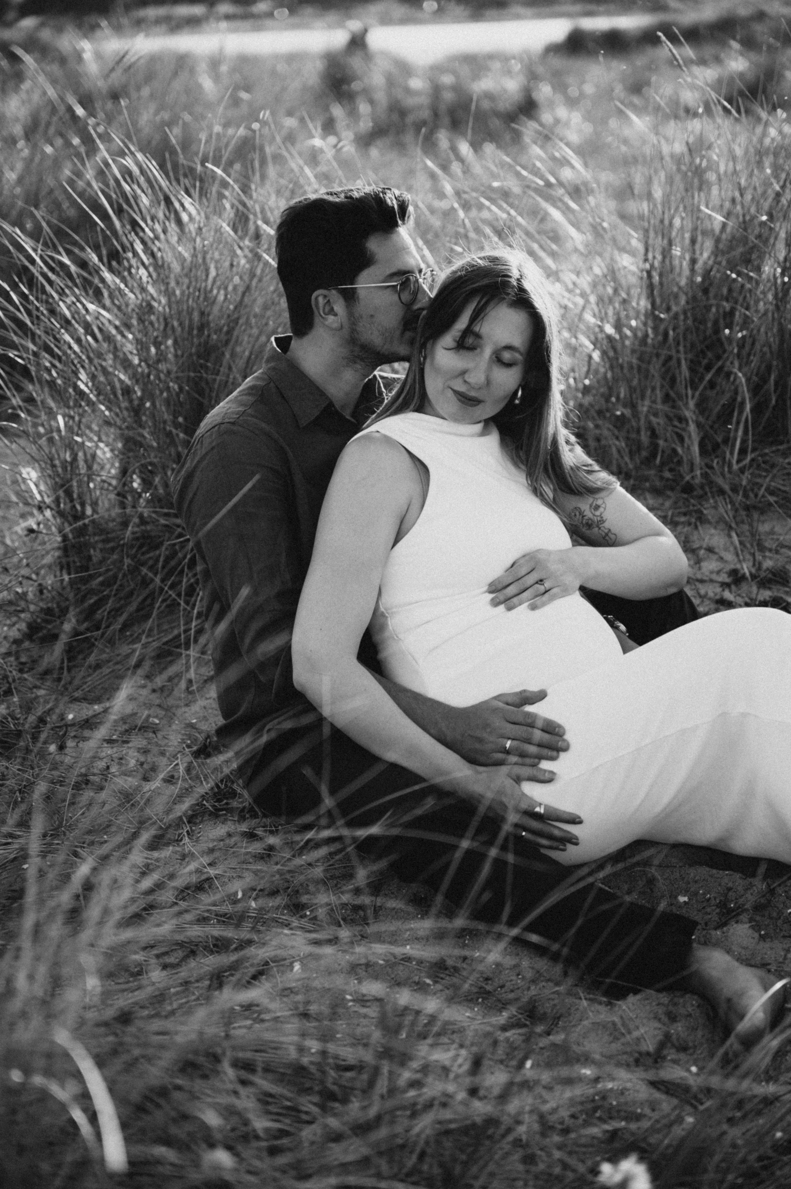 Julia -Pregnancy (in-home and Amager strand). Newborn, Family, Wedding photographer Copenhagen Anastasiia Sevriukova