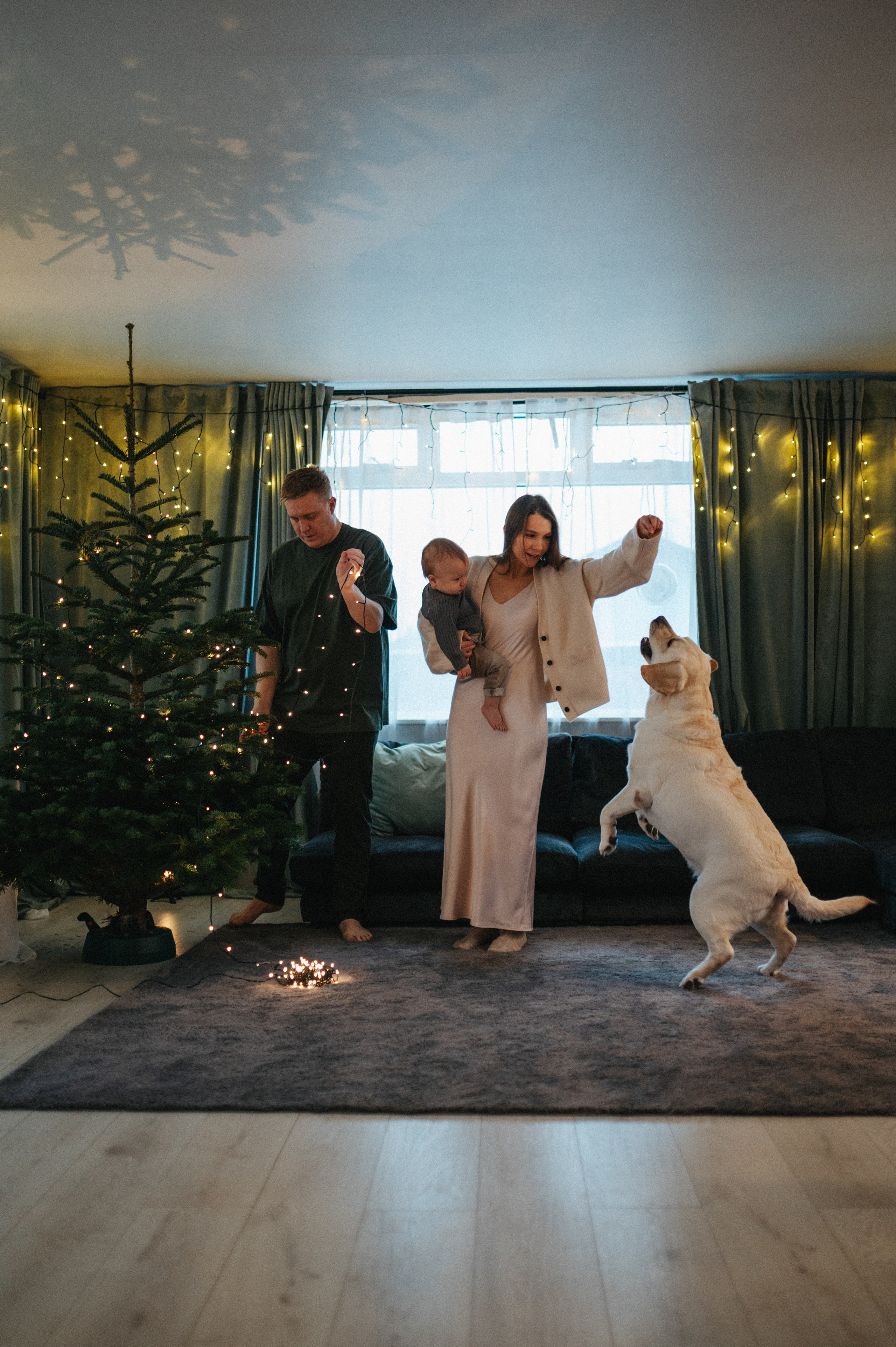 Julia, Mikkel, Teo & Orbit- Christmas story. Nyfødt, Familie, Bryllupsfotograf Copenhagen Anastasiia Sevriukova