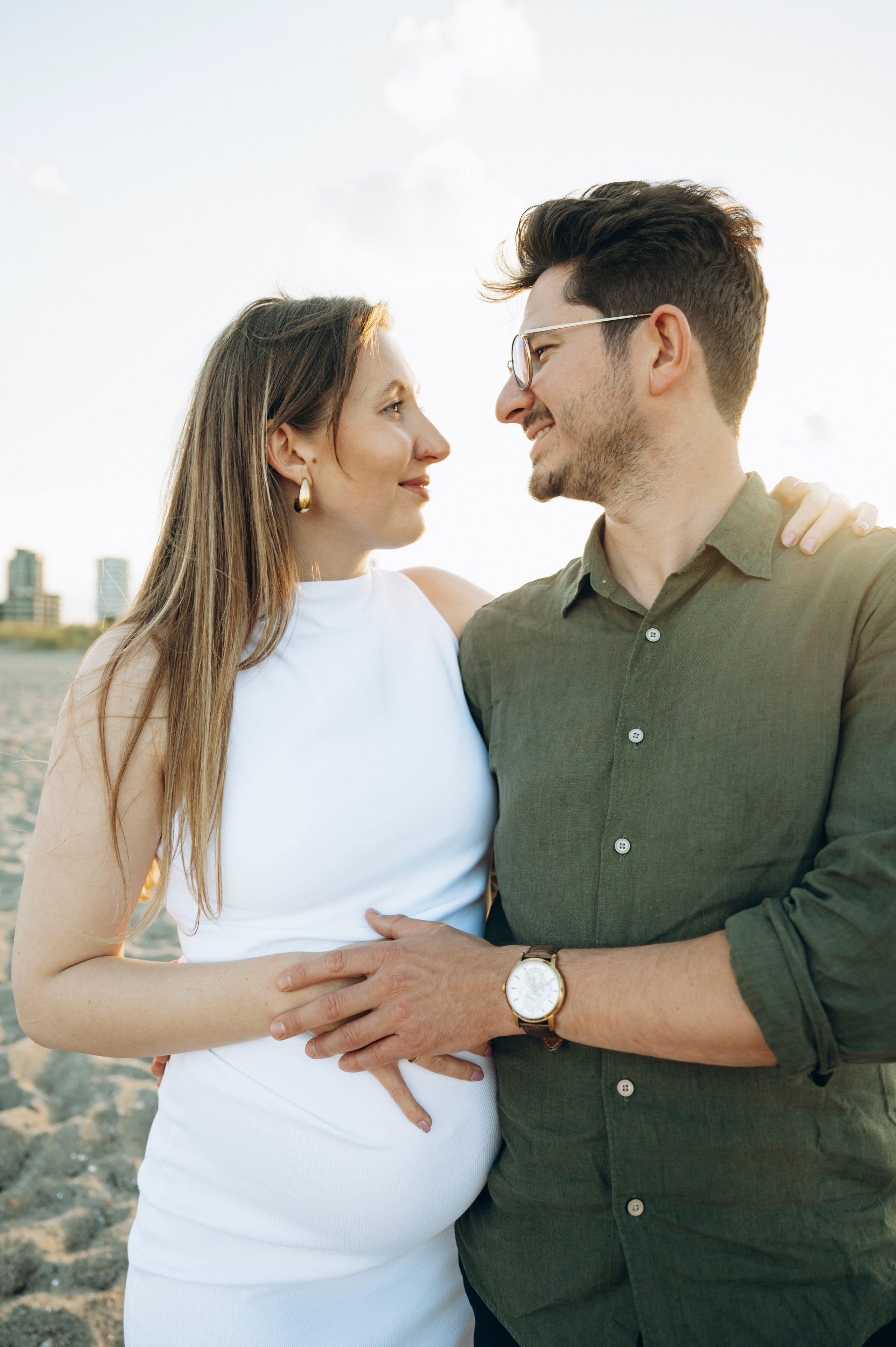 Julia -Pregnancy (in-home and Amager strand). Newborn, Family, Wedding photographer Copenhagen Anastasiia Sevriukova