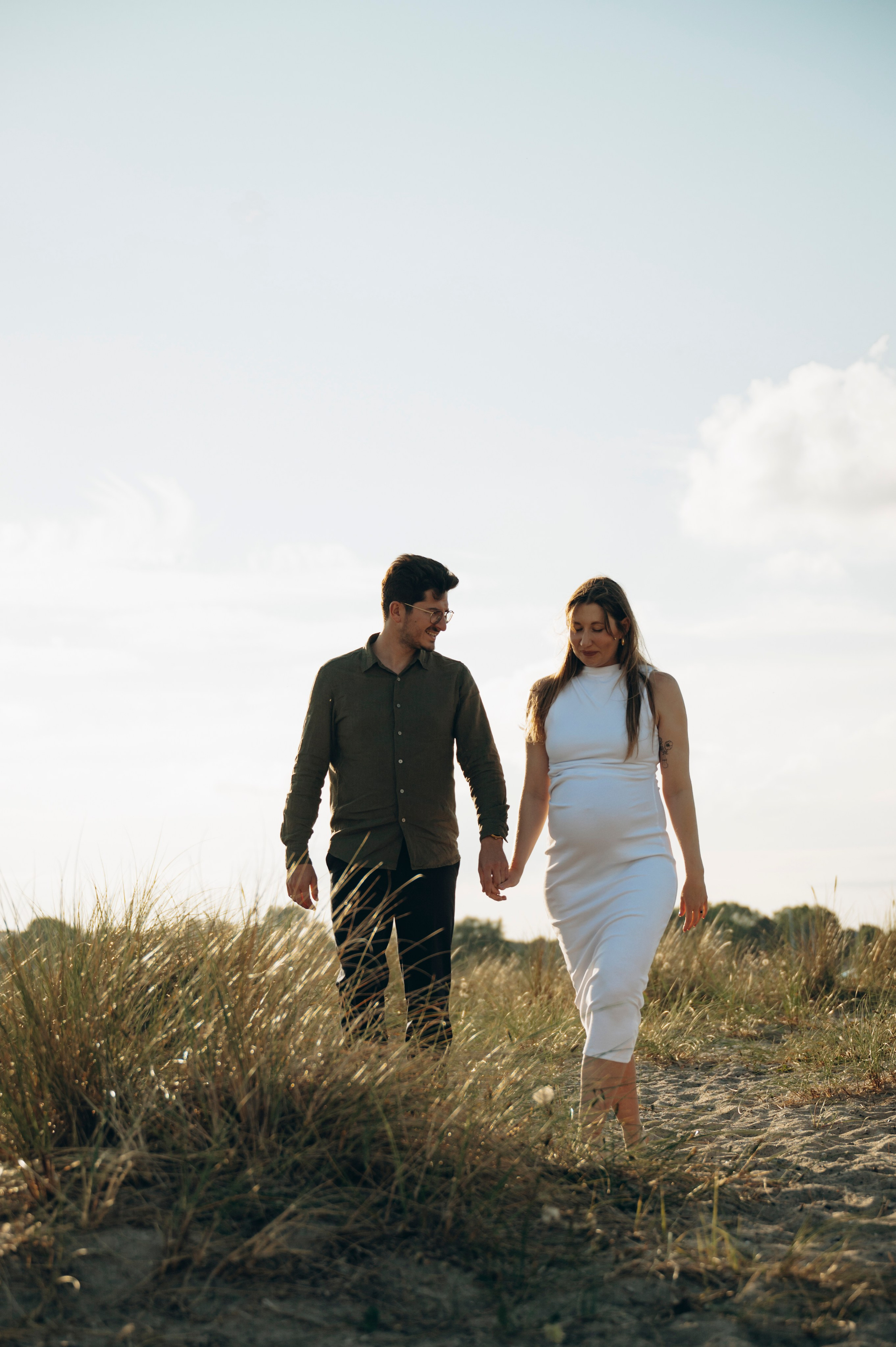 Julia -Pregnancy (in-home and Amager strand). Newborn, Family, Wedding photographer Copenhagen Anastasiia Sevriukova