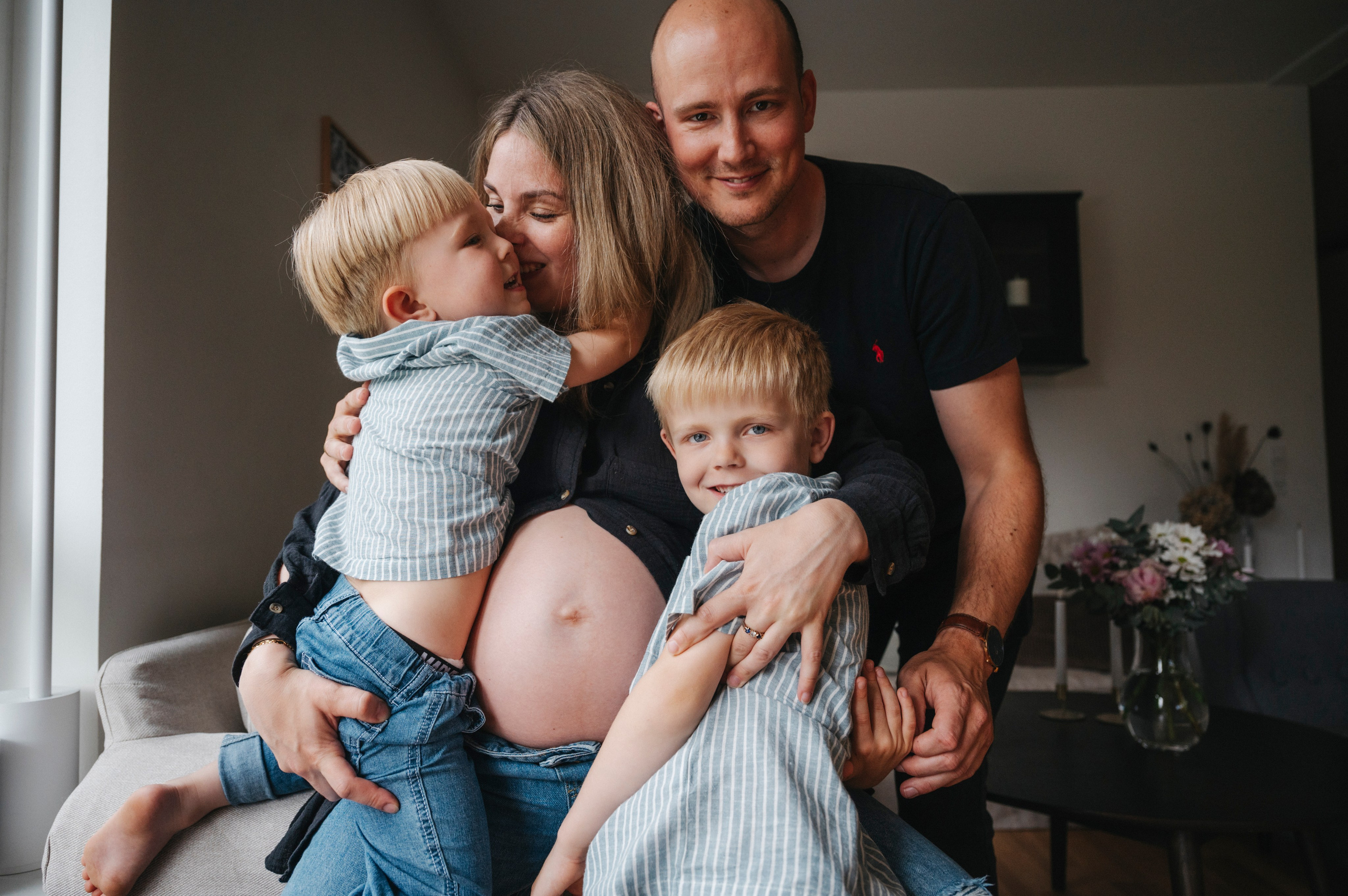 Signe & family. Nyfødt, Familie, Bryllupsfotograf Copenhagen Anastasiia Sevriukova