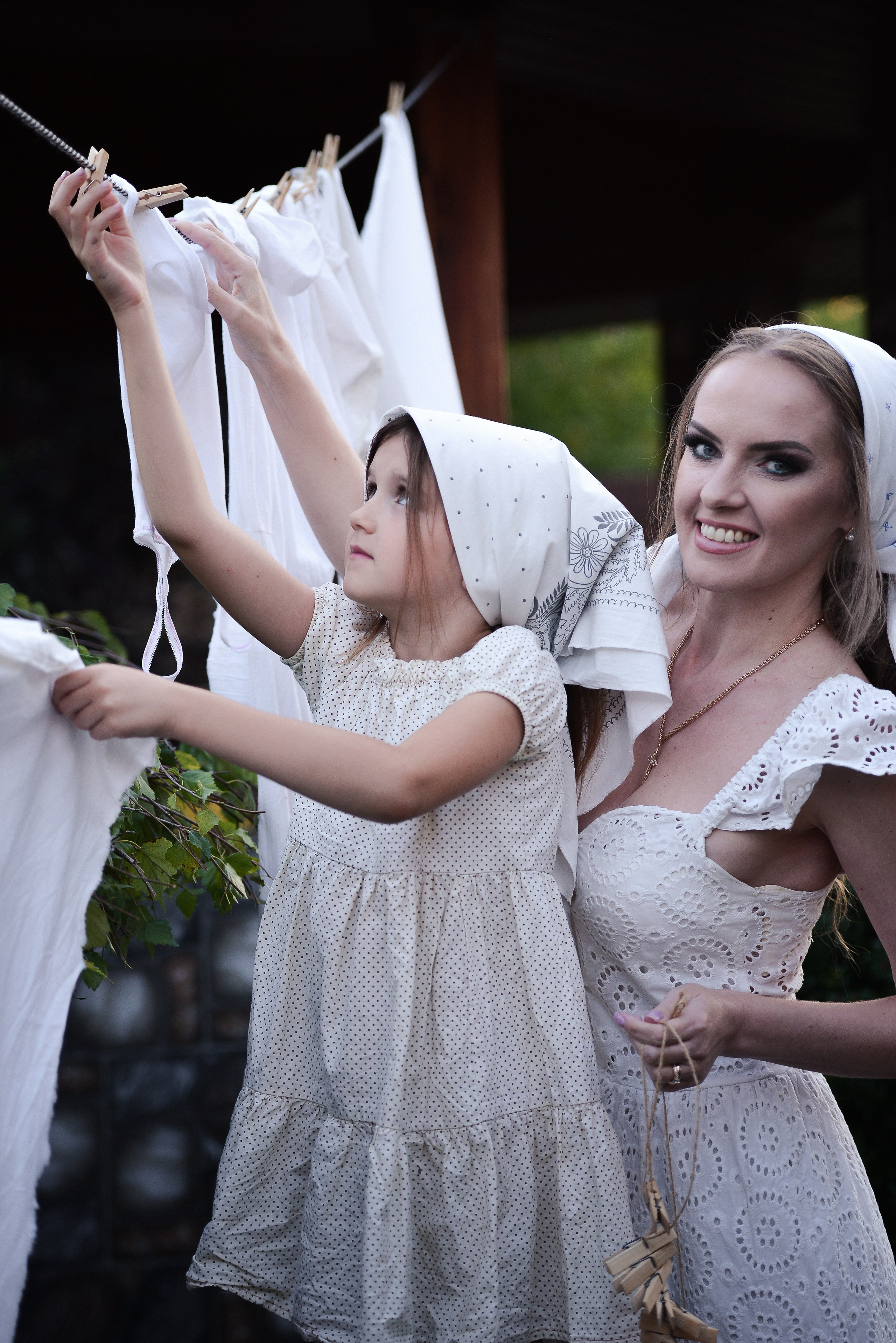 Стирка в саду. Фотограф Натали Кошевая _ Днепр, Подгородное