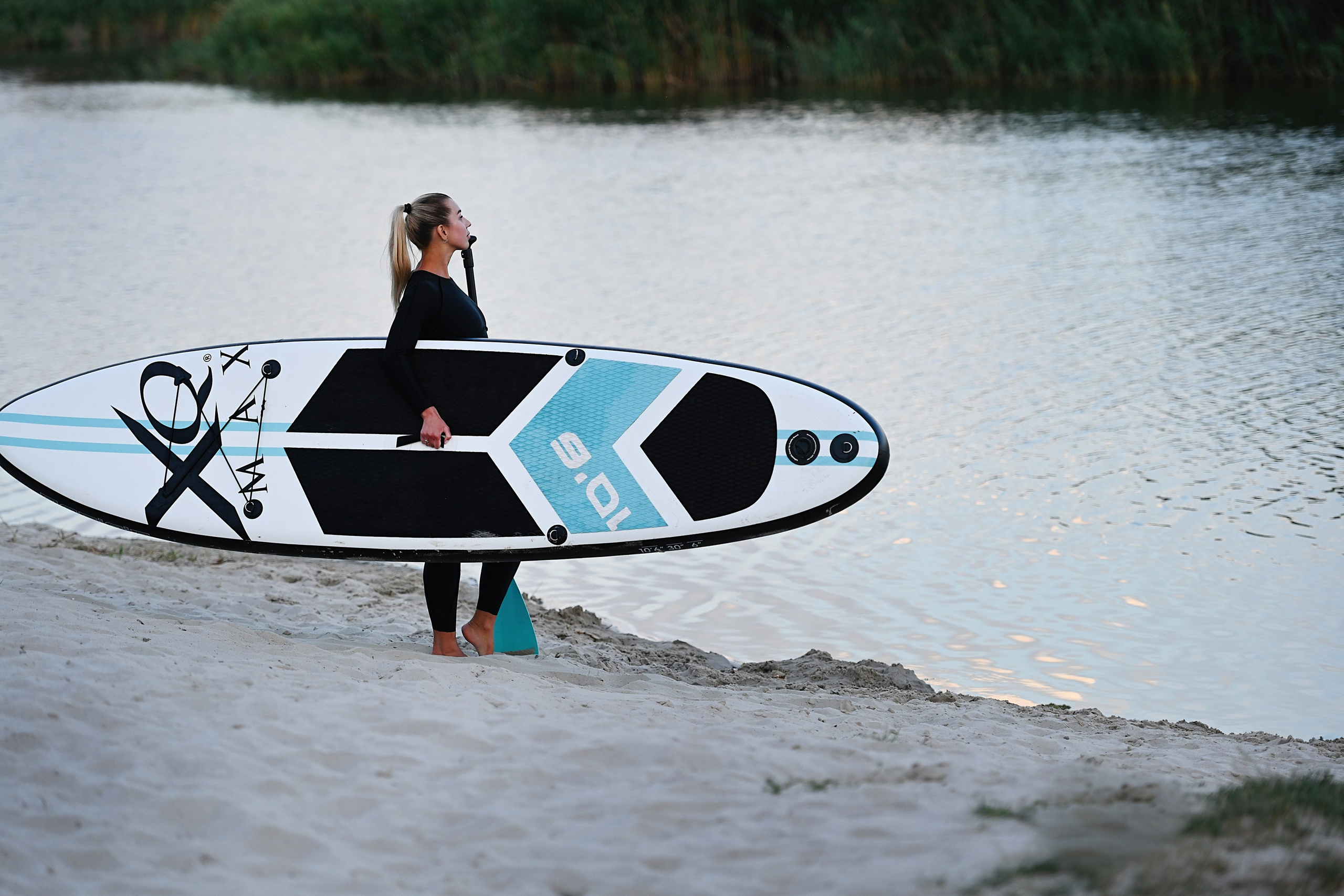 Закат на сап доске. Фотограф Натали Кошевая _ Днепр, Подгородное