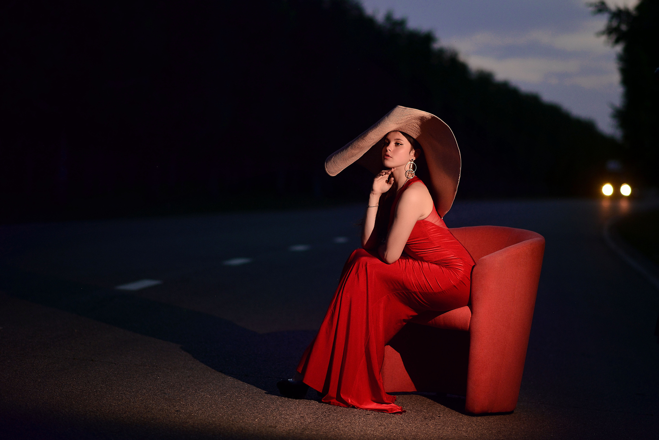 Прекрасная незнакомка в красном. Фотограф Натали Кошевая _ Днепр, Подгородное
