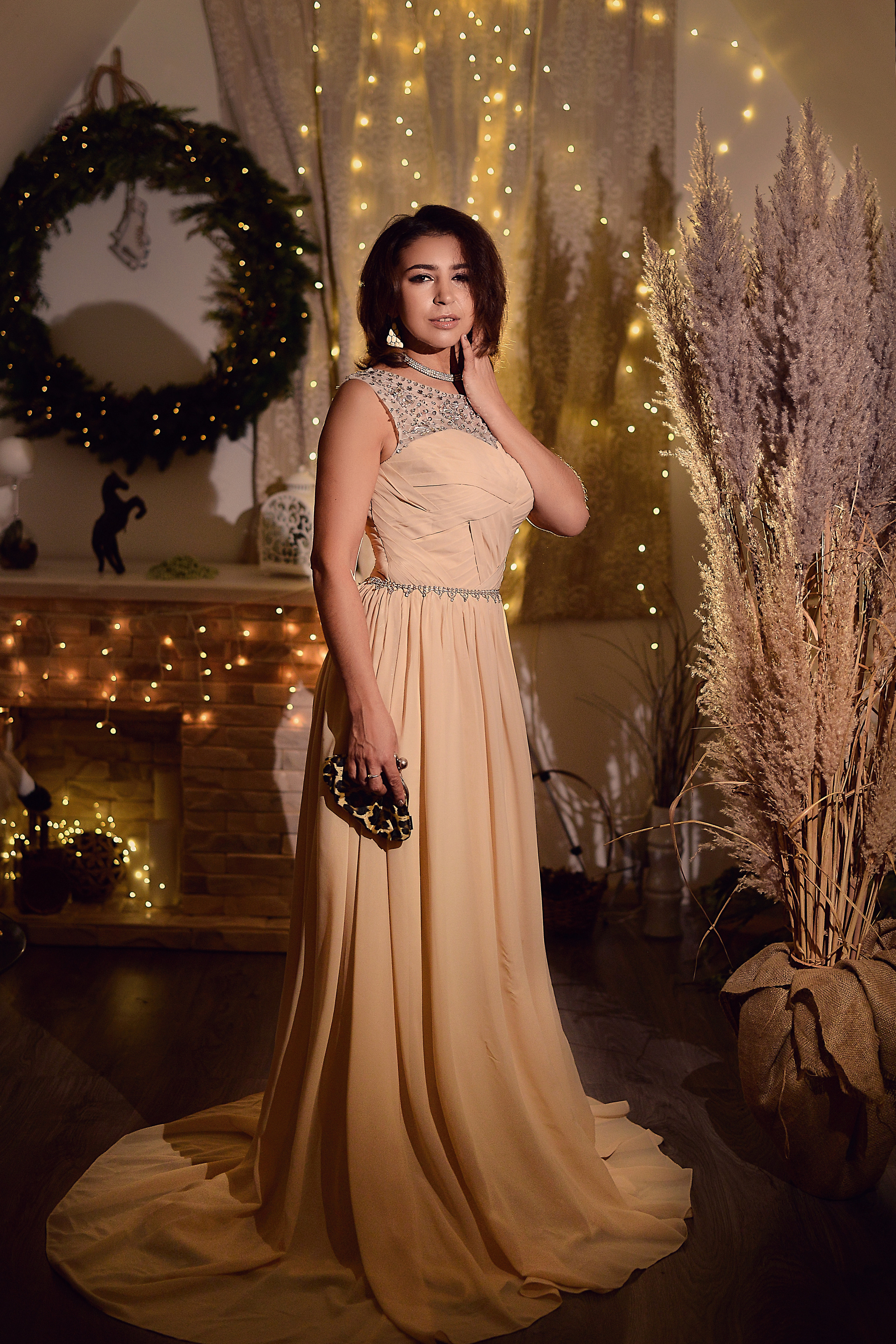 Новогодняя чувственная фотосъёмка нежной Викуси. Фотограф Натали Кошевая _ Днепр, Подгородное