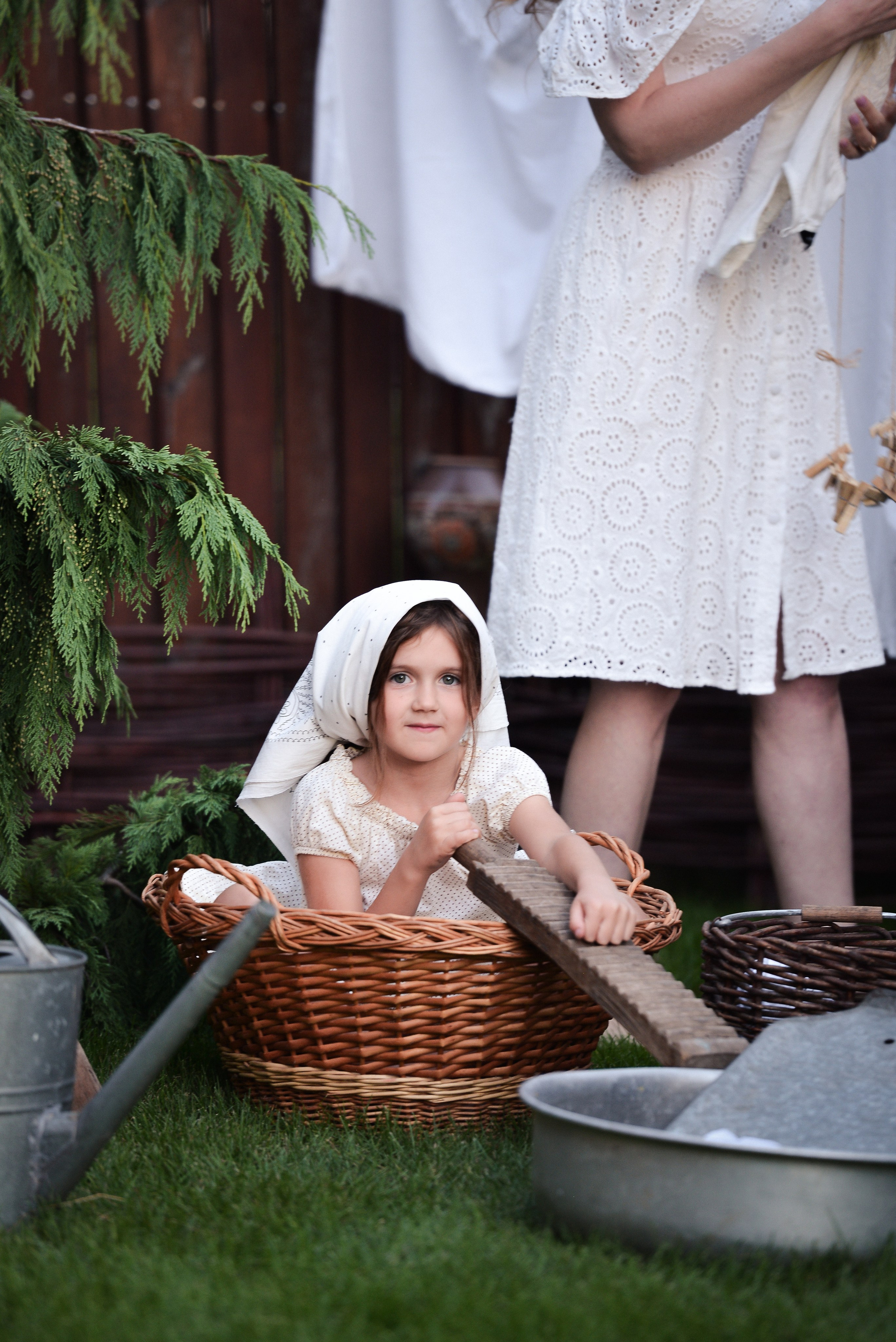 Стирка в саду. Фотограф Натали Кошевая _ Днепр, Подгородное