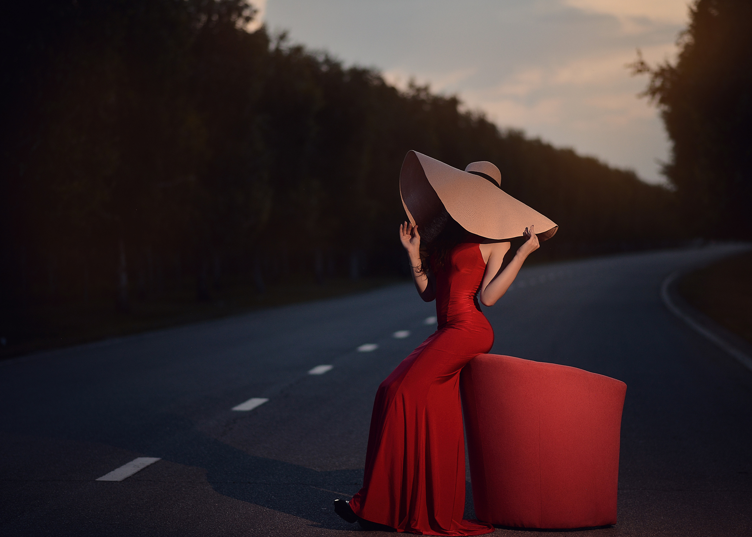 Прекрасная незнакомка в красном. Фотограф Натали Кошевая _ Днепр, Подгородное