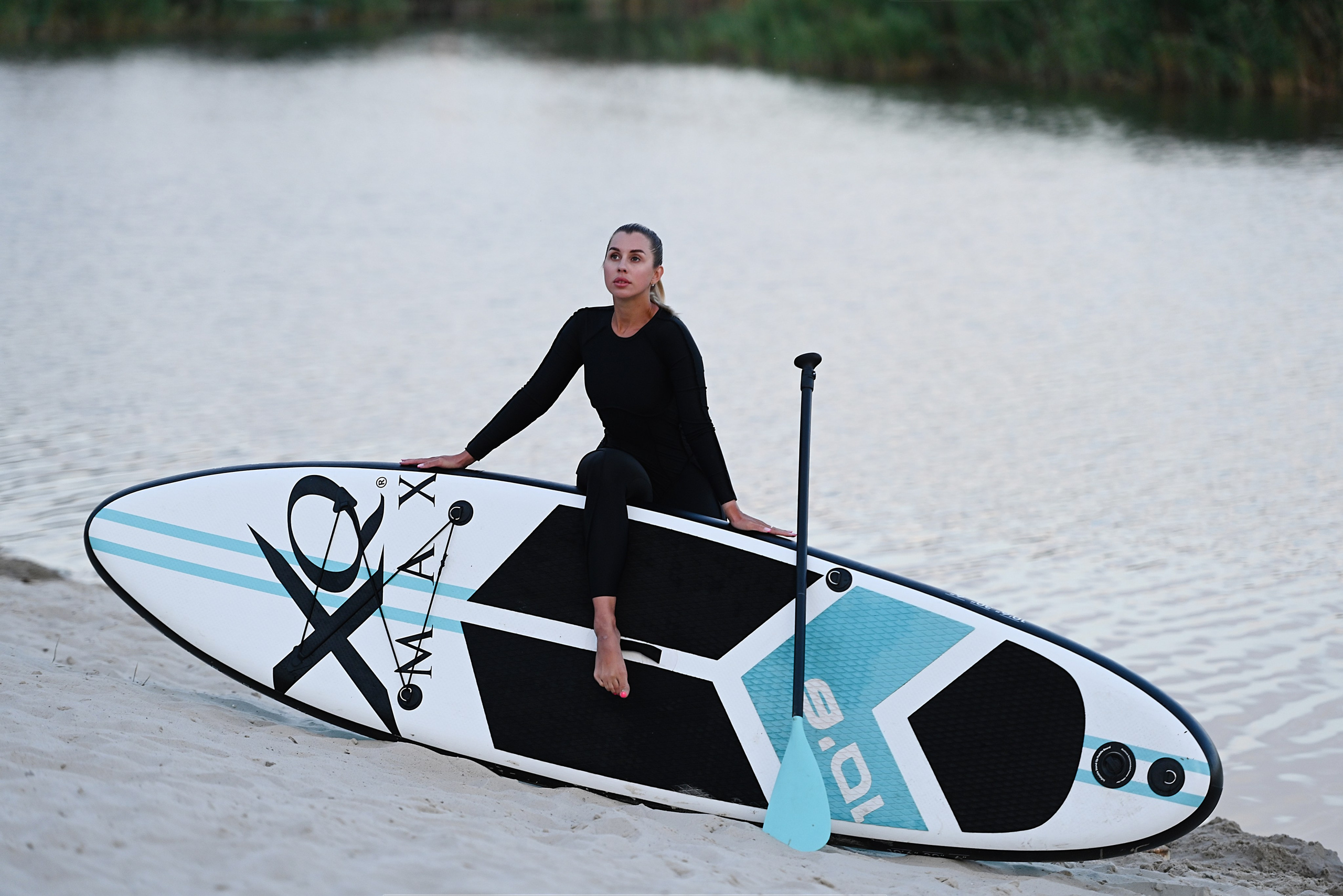 Закат на сап доске. Фотограф Натали Кошевая _ Днепр, Подгородное