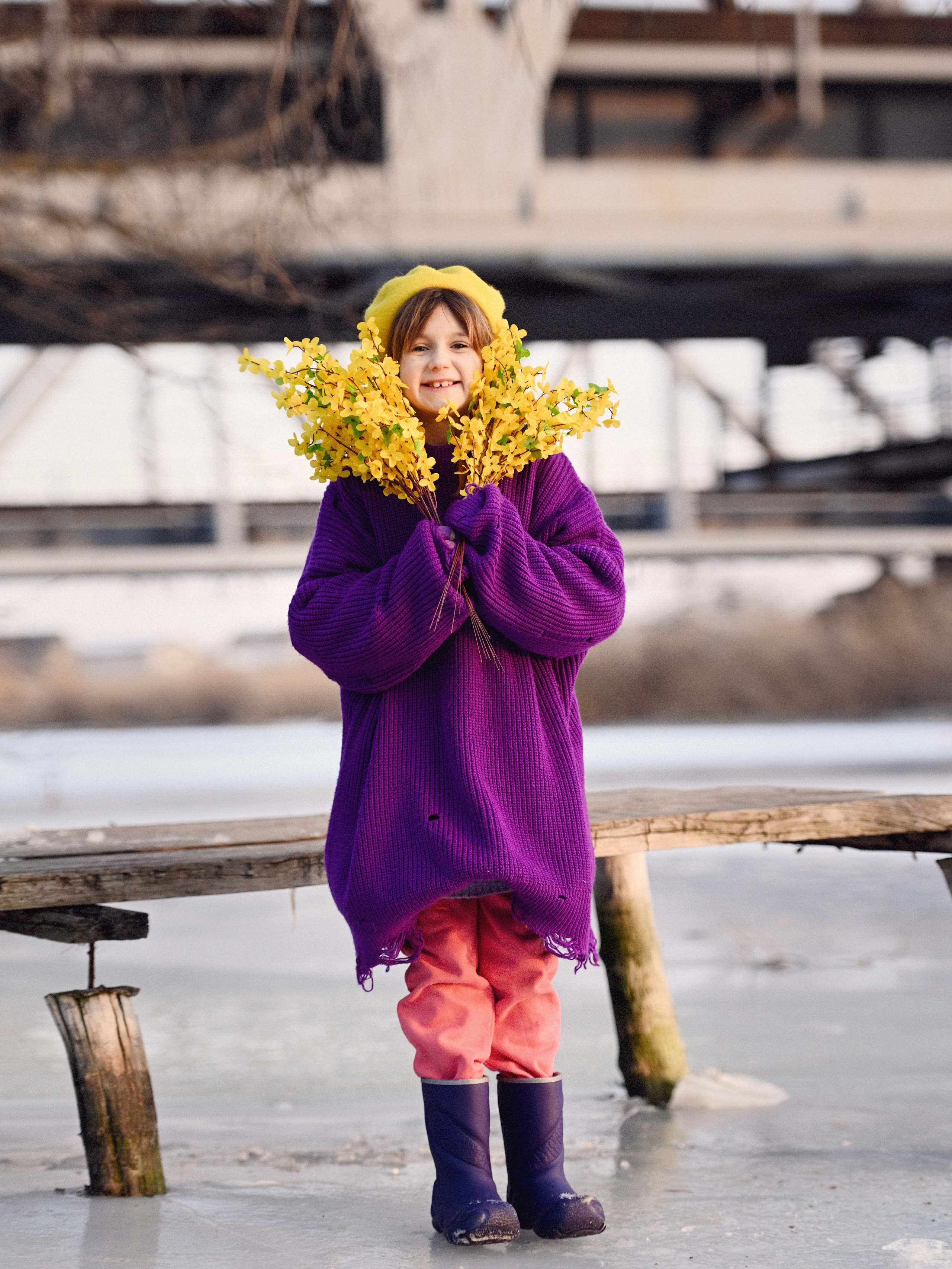 Ладуся на зимней речке. Фотограф Натали Кошевая _ Днепр, Подгородное