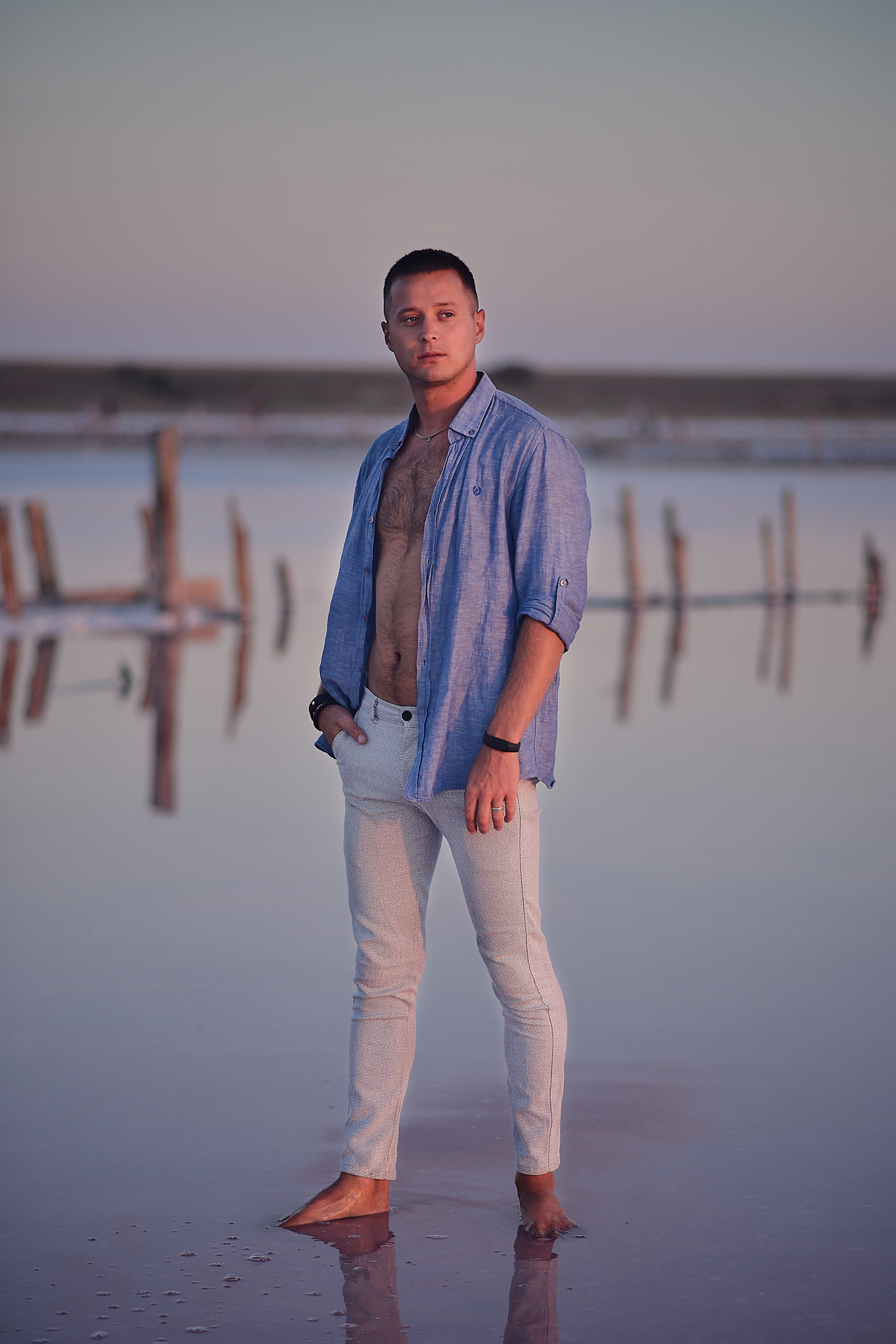 Закат на розовом озере Геническ. Фотограф Натали Кошевая _ Днепр, Подгородное