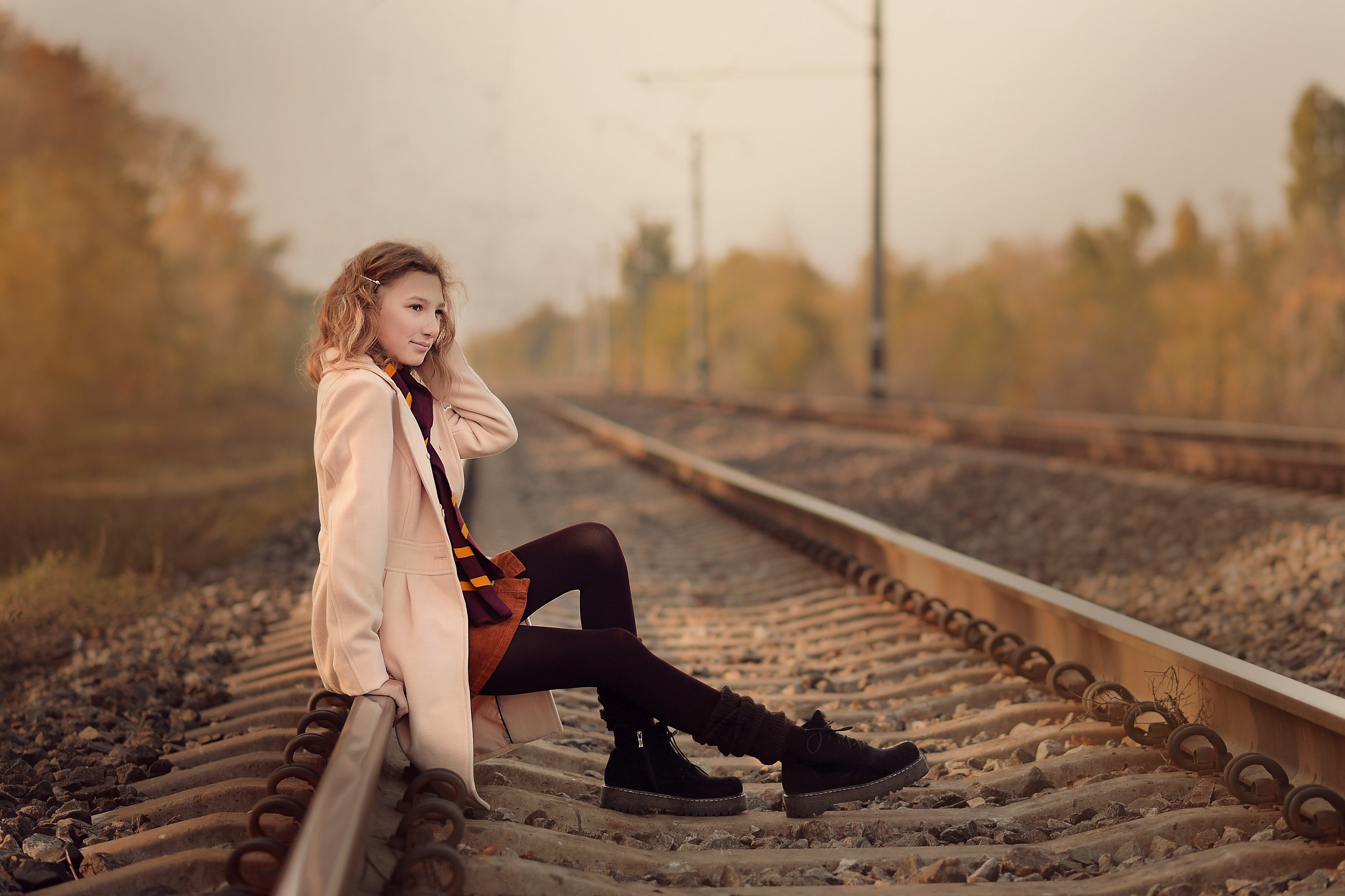 Осенняя фотосъёмка Аня и детки. Фотограф Натали Кошевая _ Днепр, Подгородное