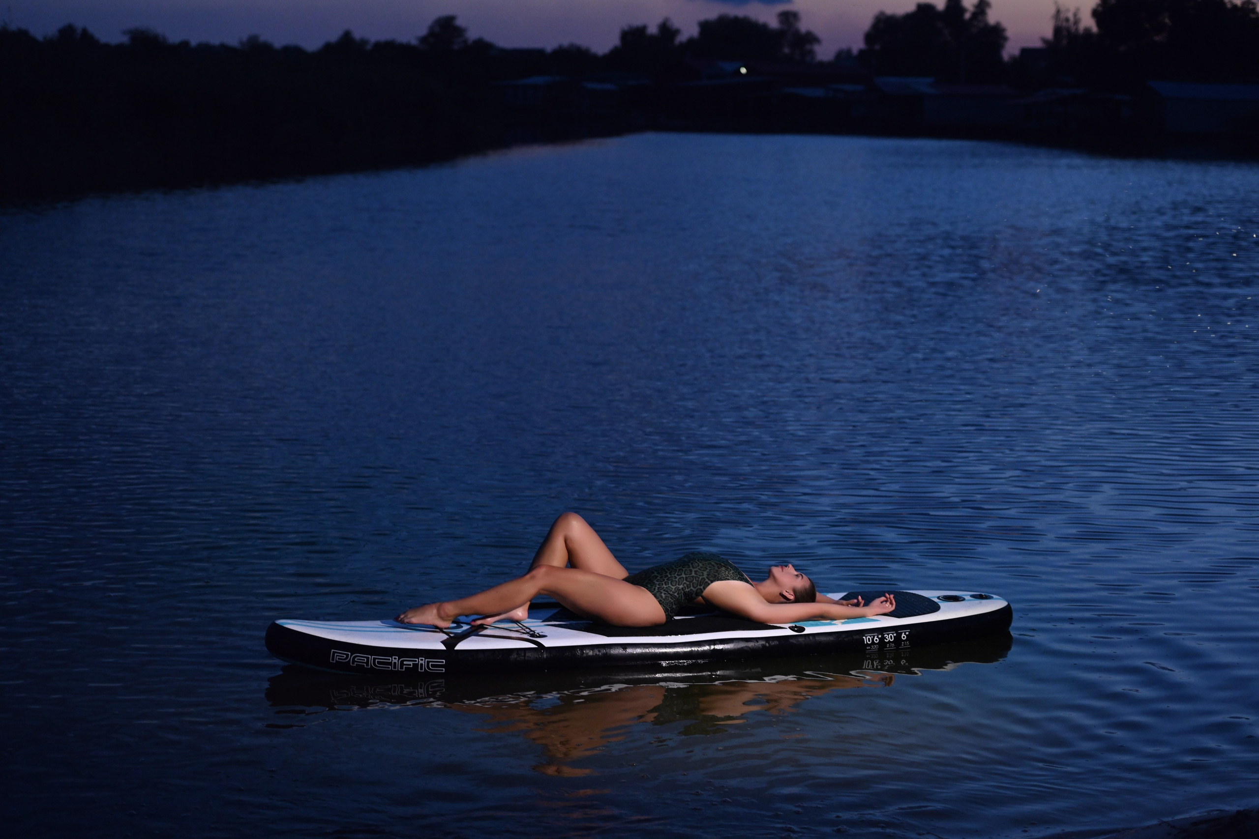 Закат на сап доске. Фотограф Натали Кошевая _ Днепр, Подгородное