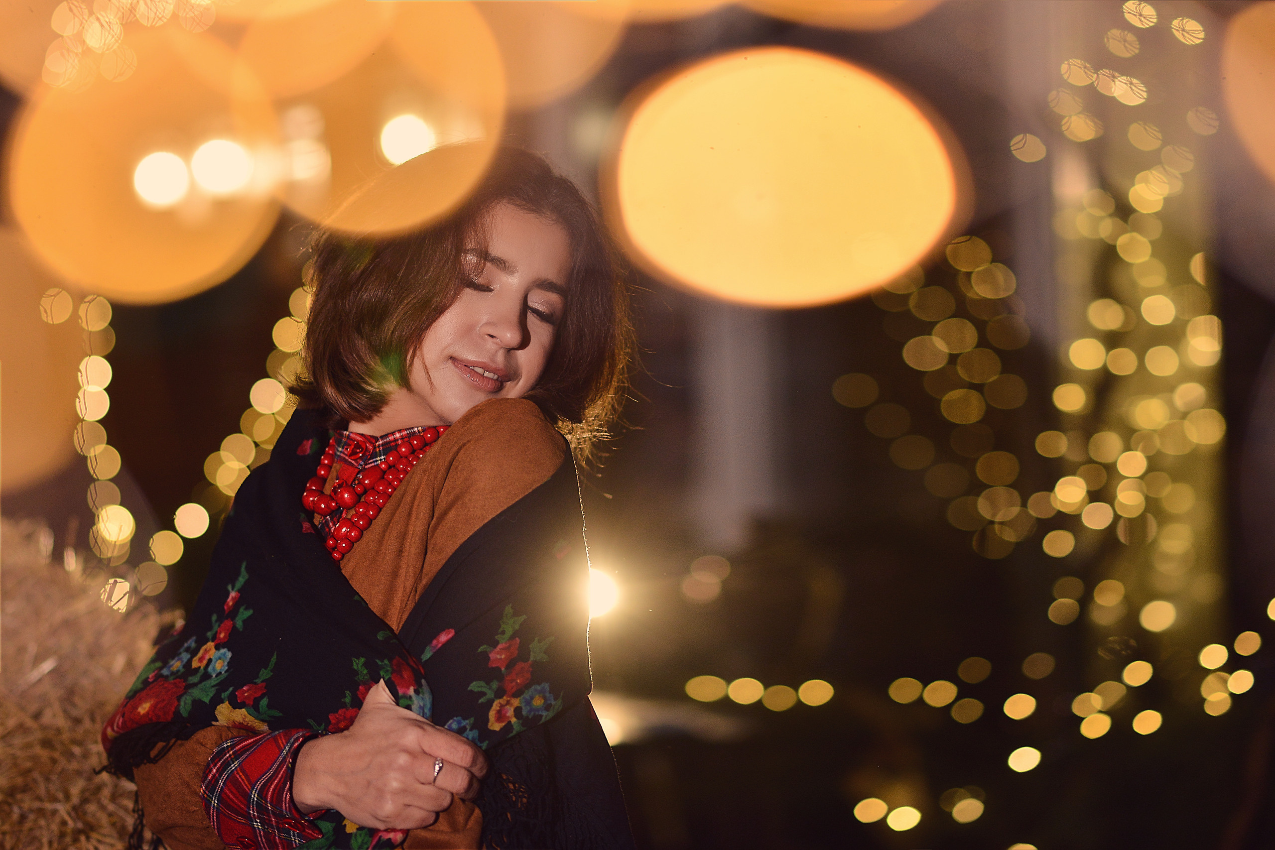 Новогодняя чувственная фотосъёмка нежной Викуси. Фотограф Натали Кошевая _ Днепр, Подгородное