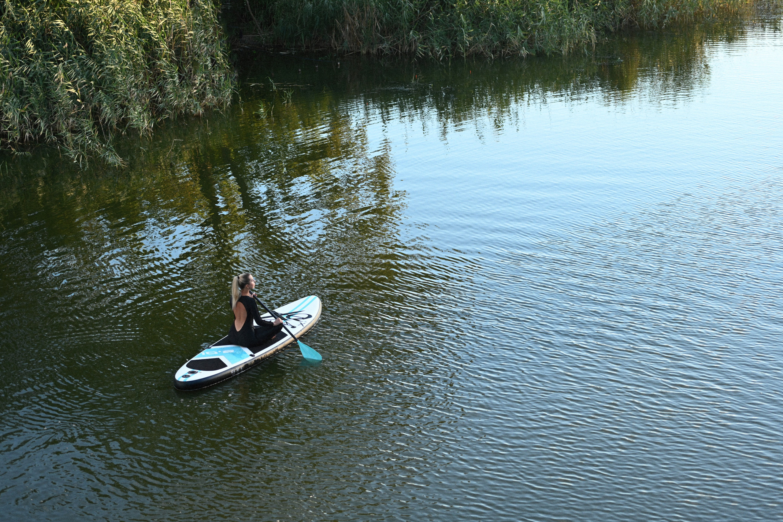 Закат на сап доске. Фотограф Натали Кошевая _ Днепр, Подгородное