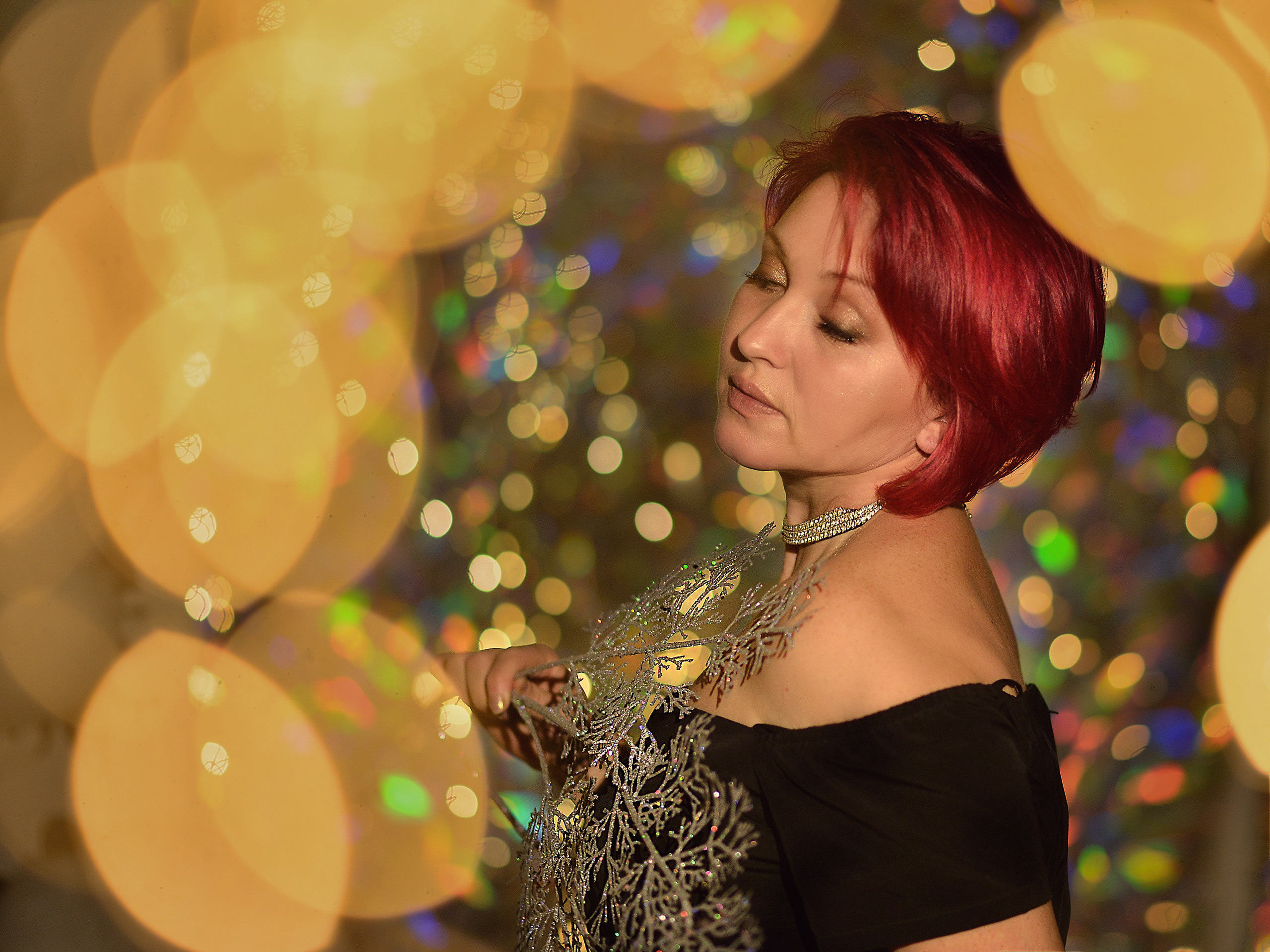 Новогодняя фотосъёмка очаровательной Алёны. Фотограф Натали Кошевая _ Днепр, Подгородное