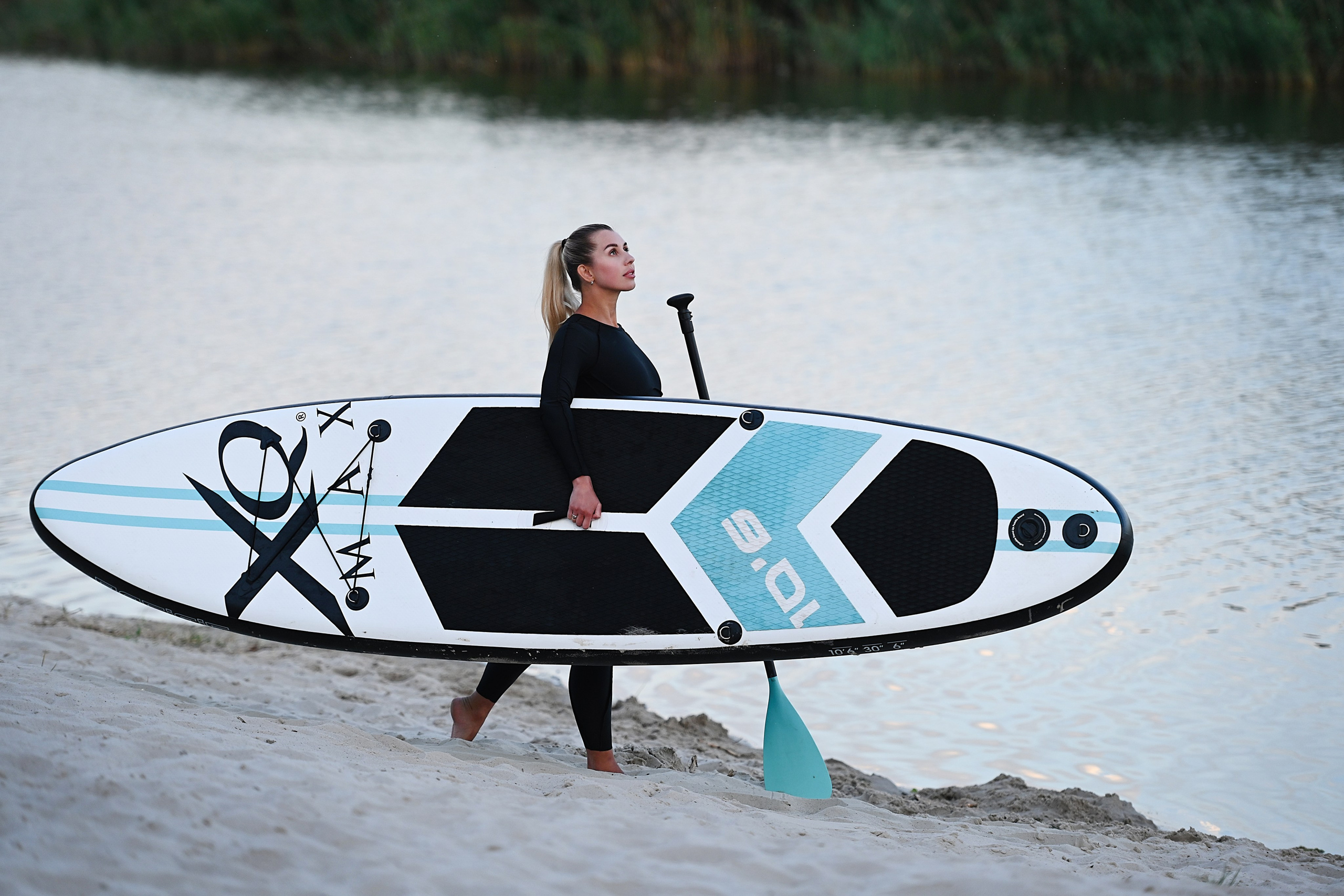 Закат на сап доске. Фотограф Натали Кошевая _ Днепр, Подгородное