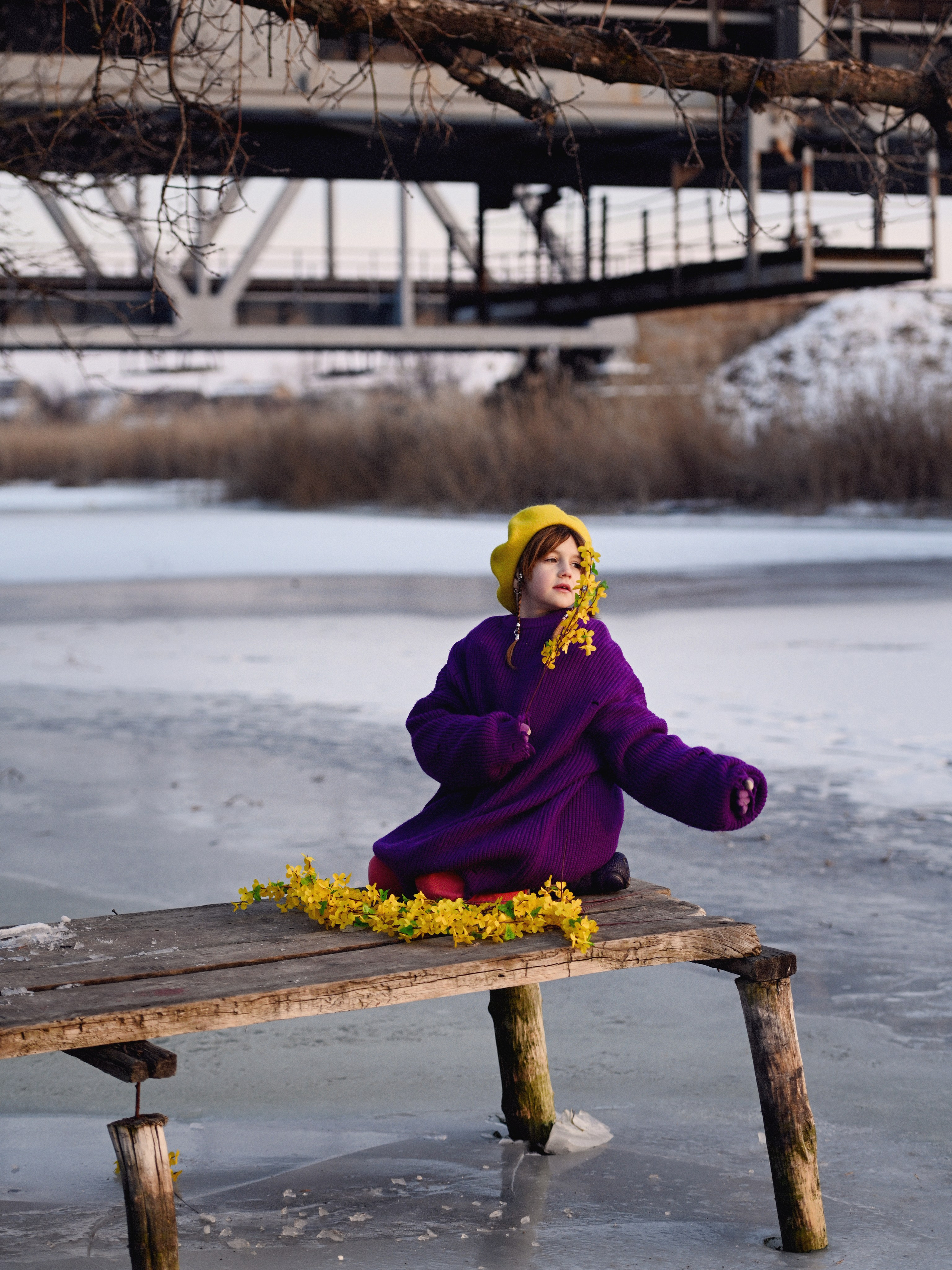 Ладуся на зимней речке. Фотограф Натали Кошевая _ Днепр, Подгородное