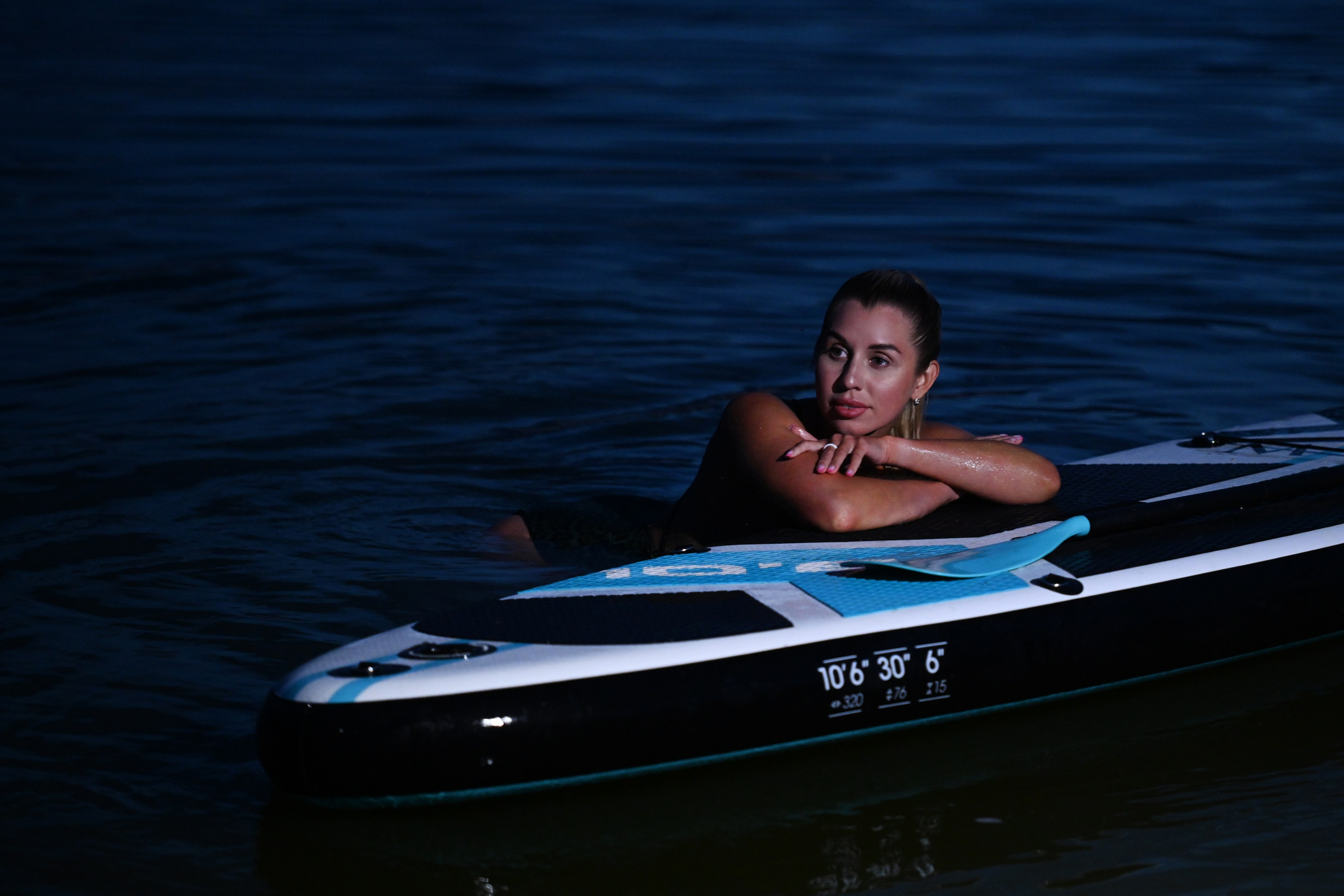 Закат на сап доске. Фотограф Натали Кошевая _ Днепр, Подгородное