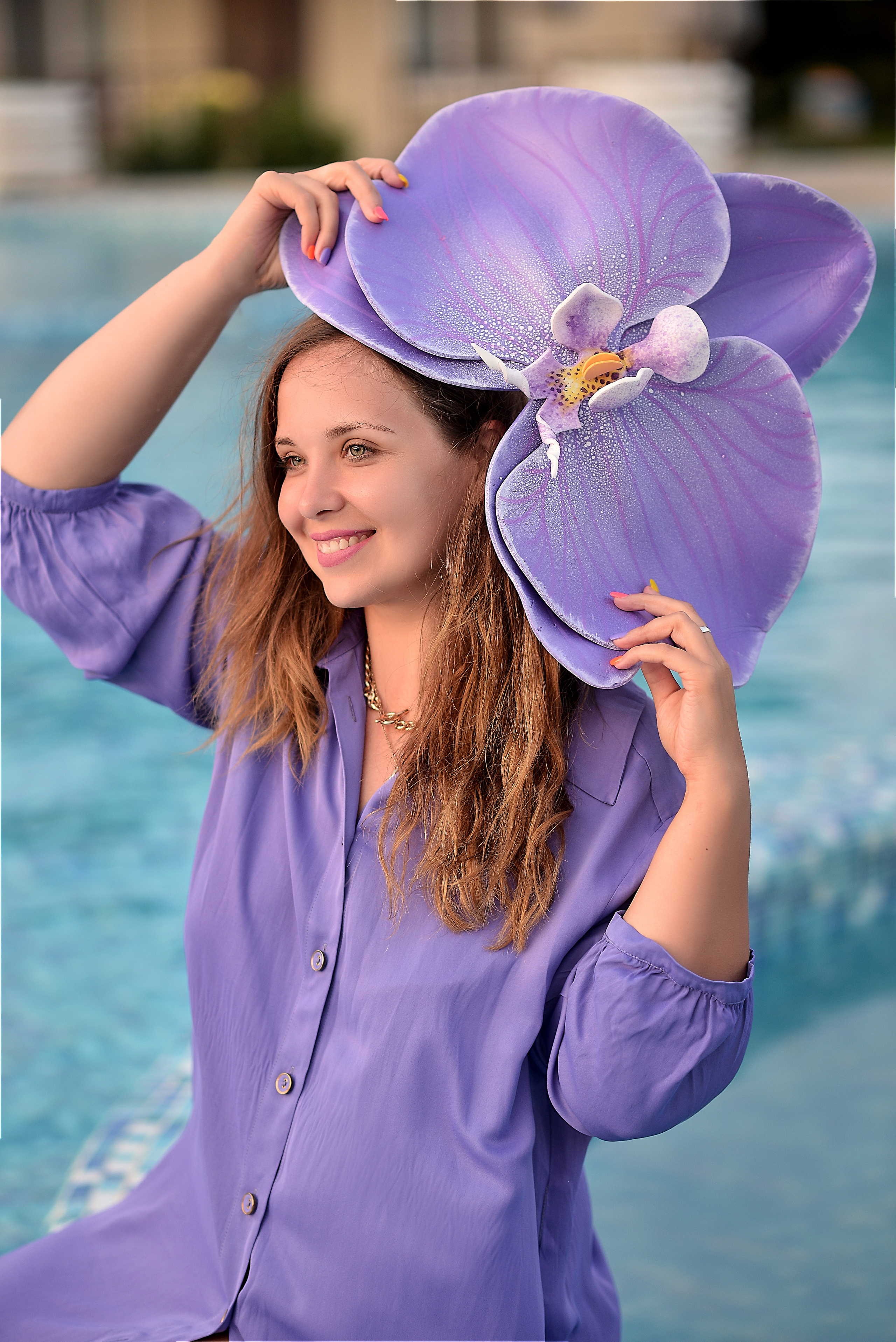 Ольга_фотосессия у бассейна на рассвете. Фотограф Натали Кошевая _ Днепр, Подгородное