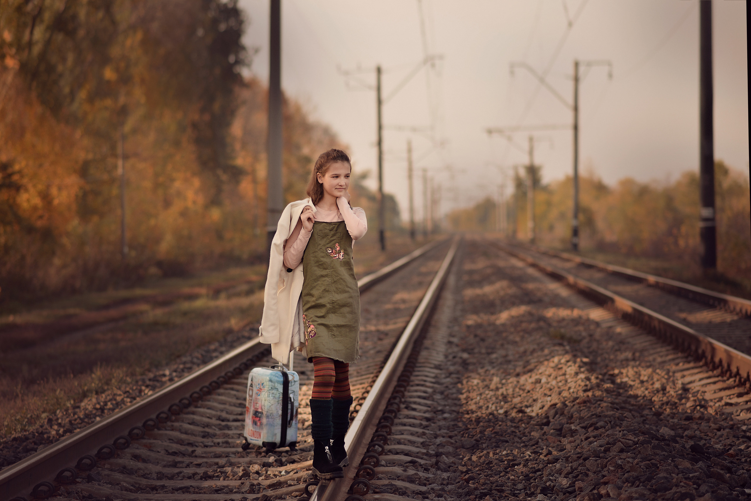 Осенняя фотосъёмка Аня и детки. Фотограф Натали Кошевая _ Днепр, Подгородное