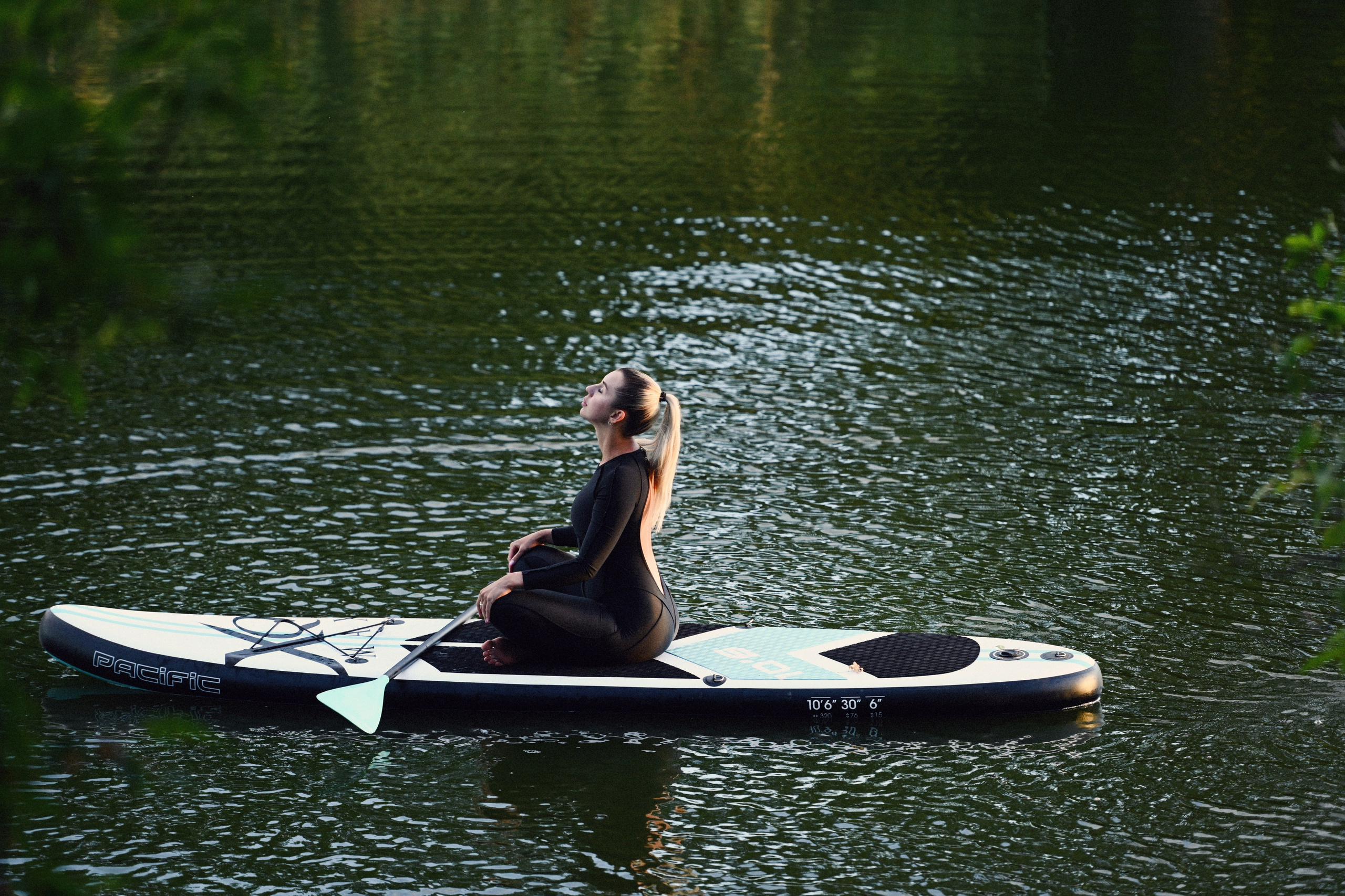 Закат на сап доске. Фотограф Натали Кошевая _ Днепр, Подгородное