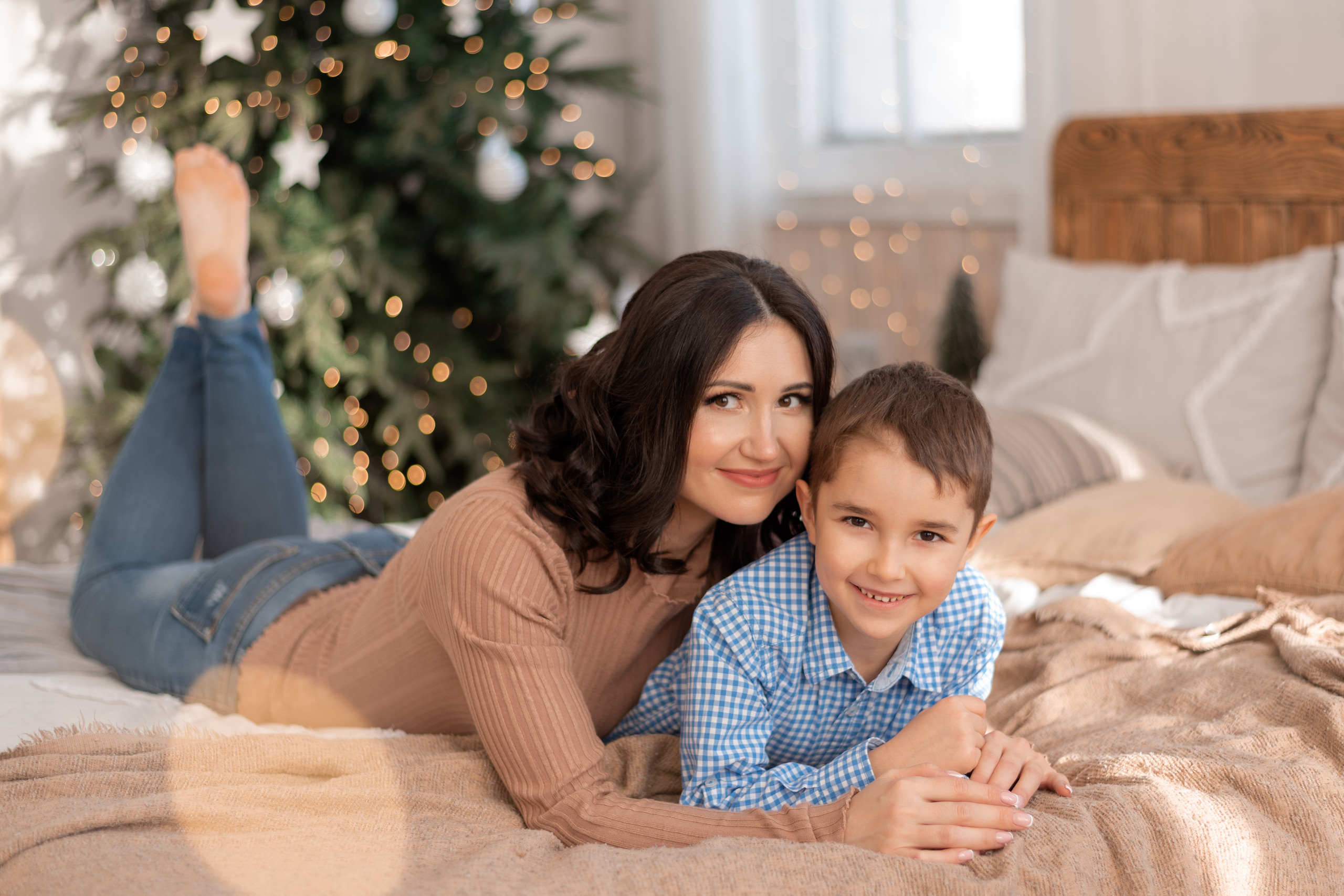 Новогодняя фотосессия Виктории и Дани. Семейный фотограф в Харькове Приймак Наталья