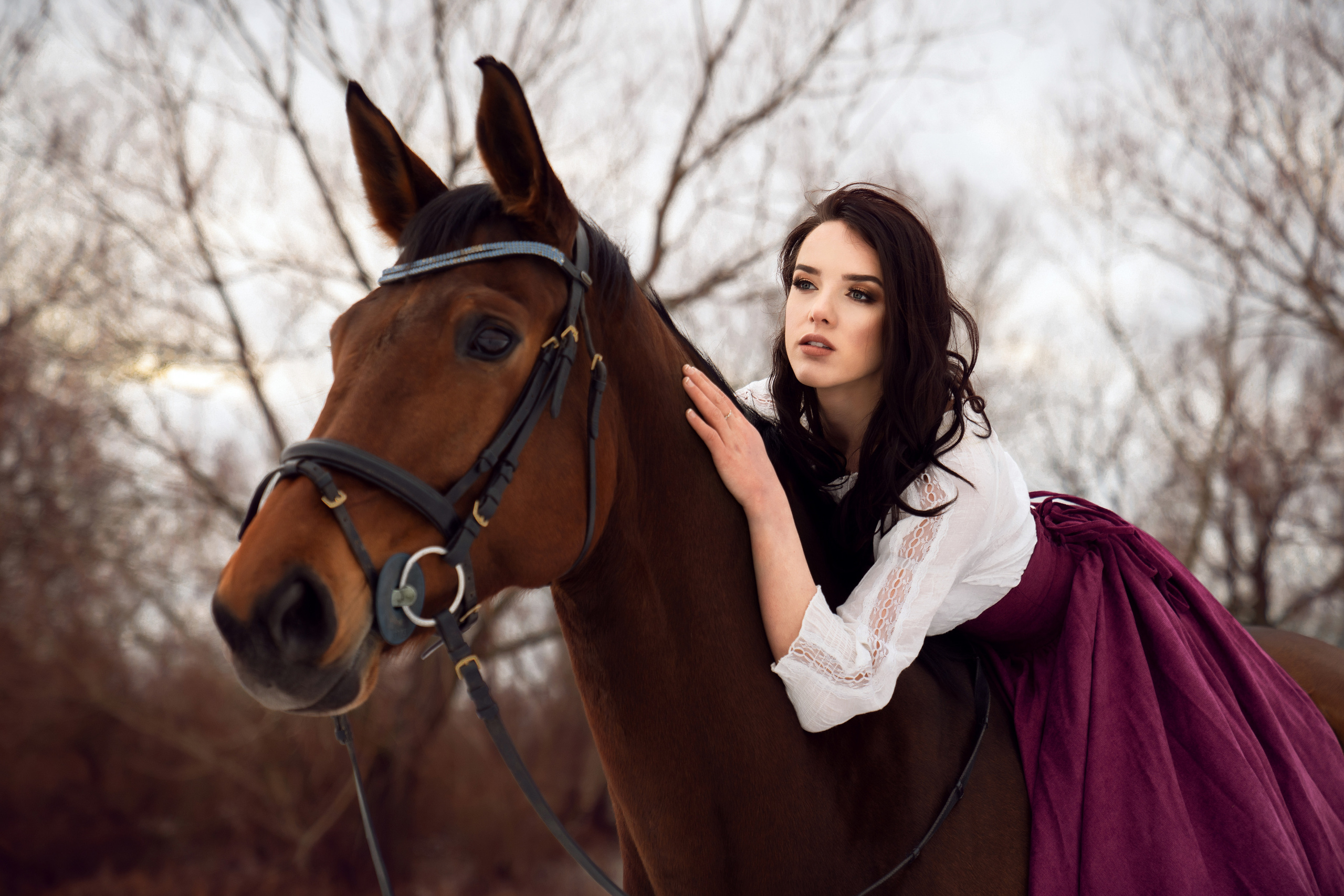 Фотосессия с лошадьми. Свадебный фотограф в Праге Покудова Наталия
