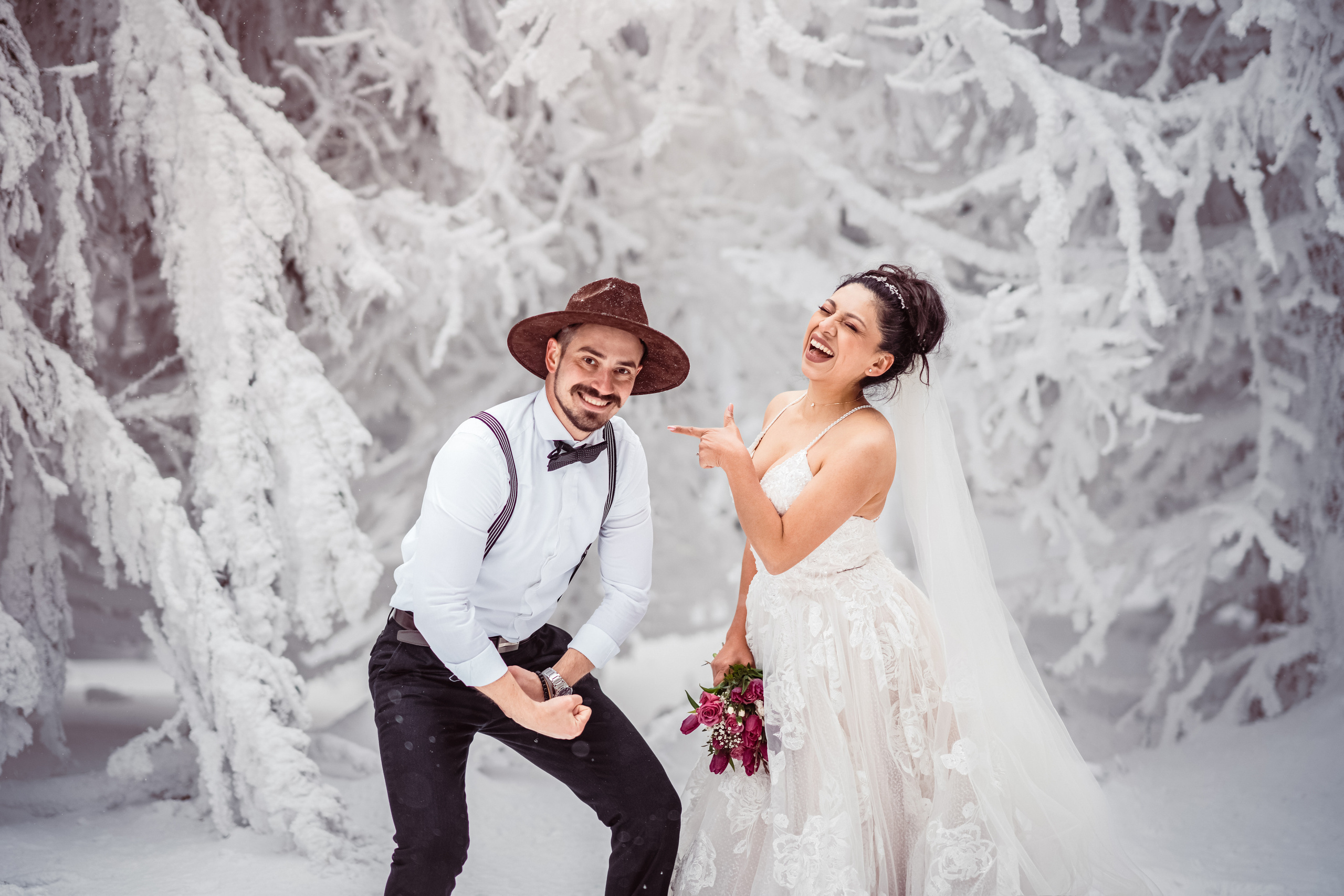 Зимнии. Свадебный фотограф в Праге Покудова Наталия