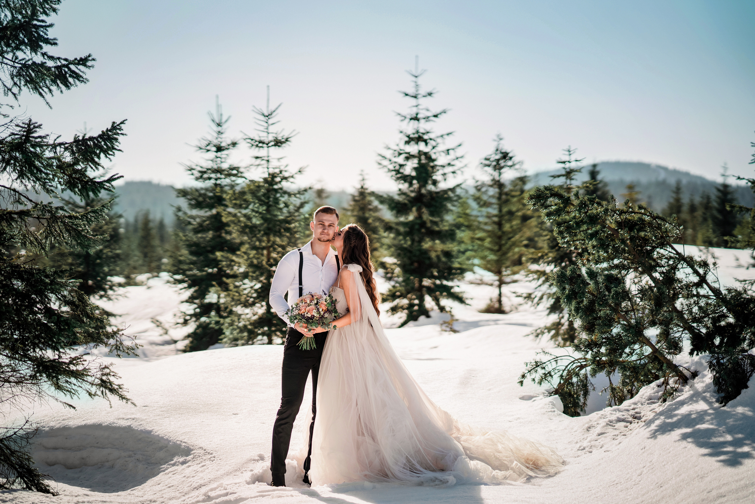 Зимнии. Свадебный фотограф в Праге Покудова Наталия