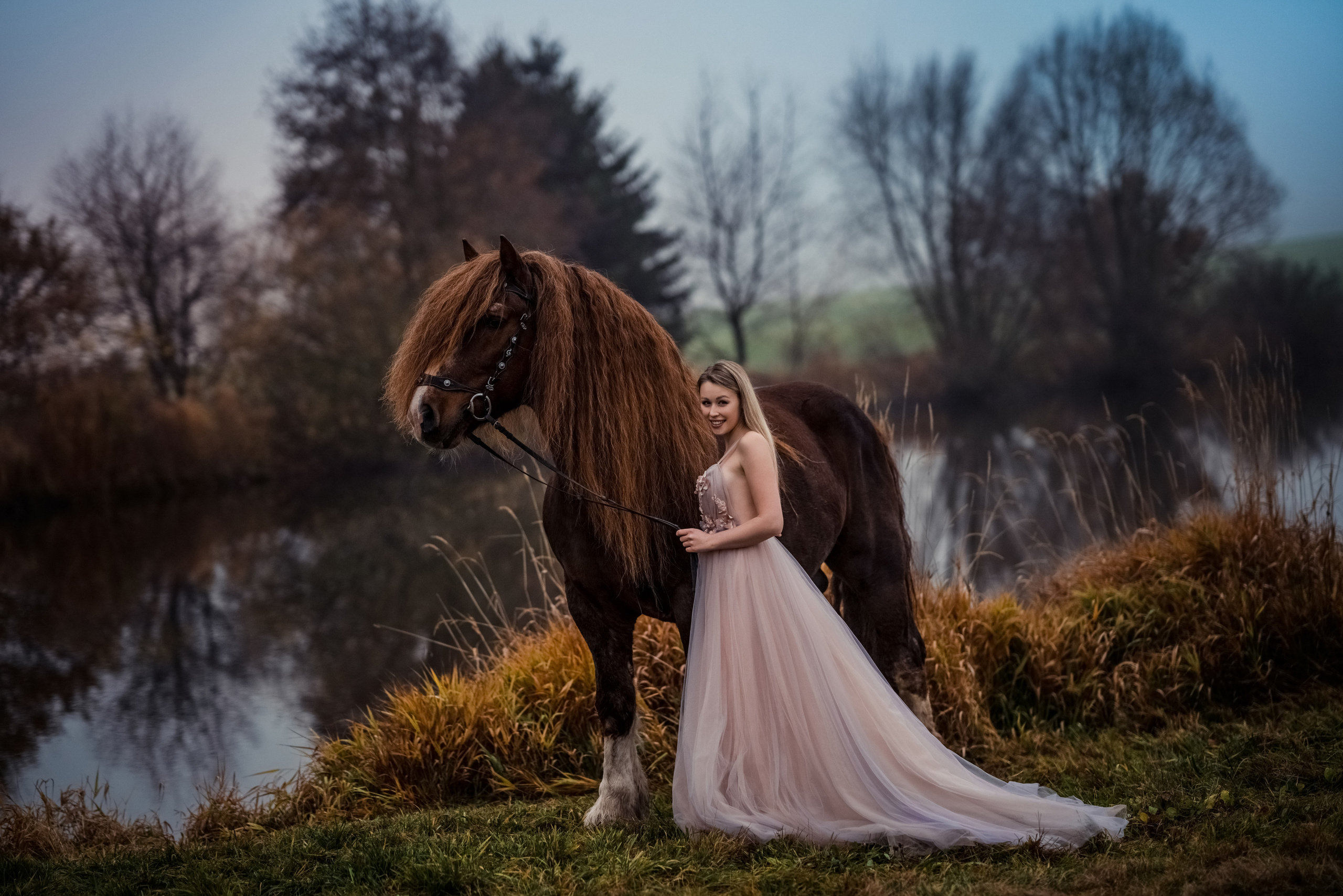 Фотосессия с лошадьми. Свадебный фотограф в Праге Покудова Наталия