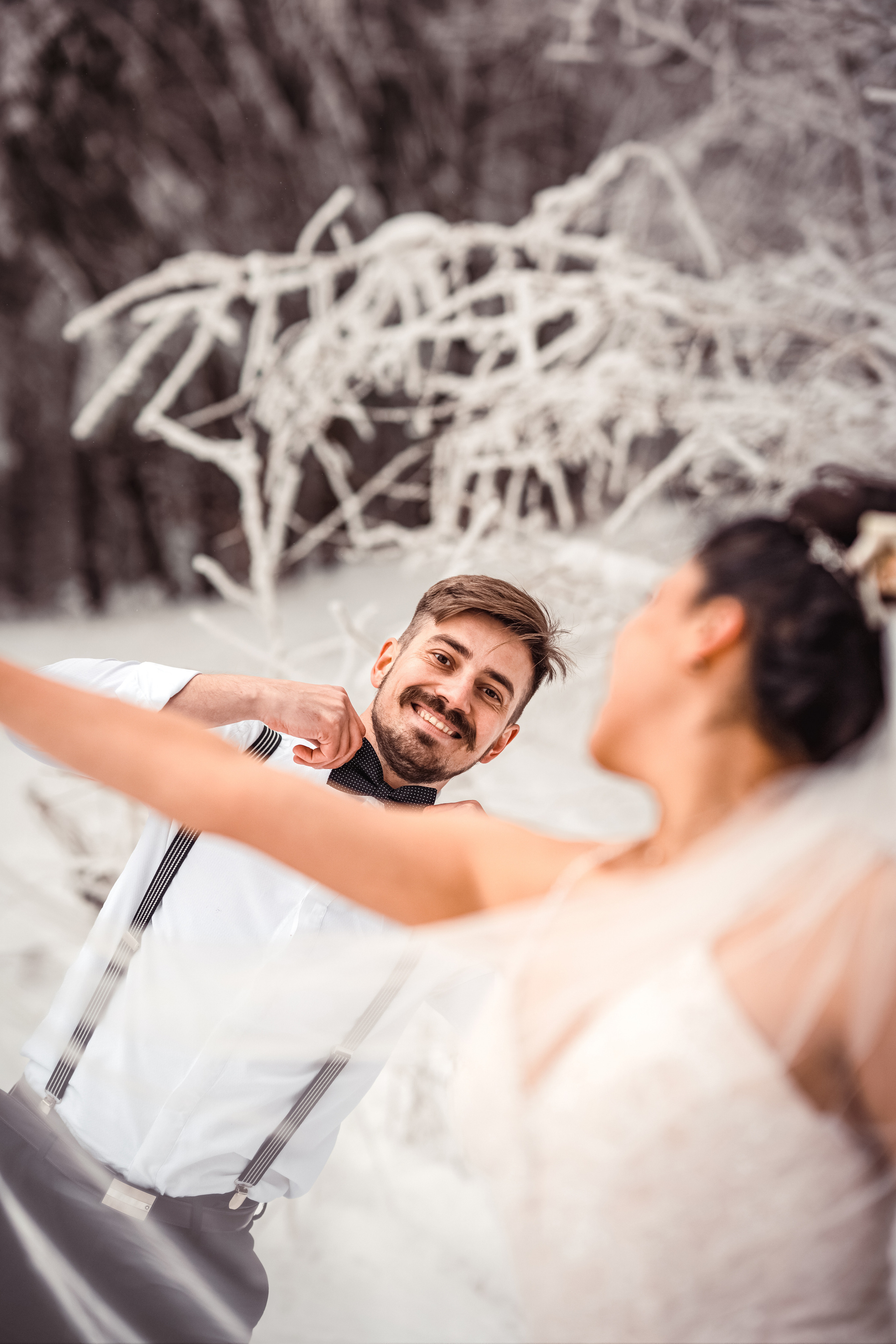 Зимнии. Свадебный фотограф в Праге Покудова Наталия