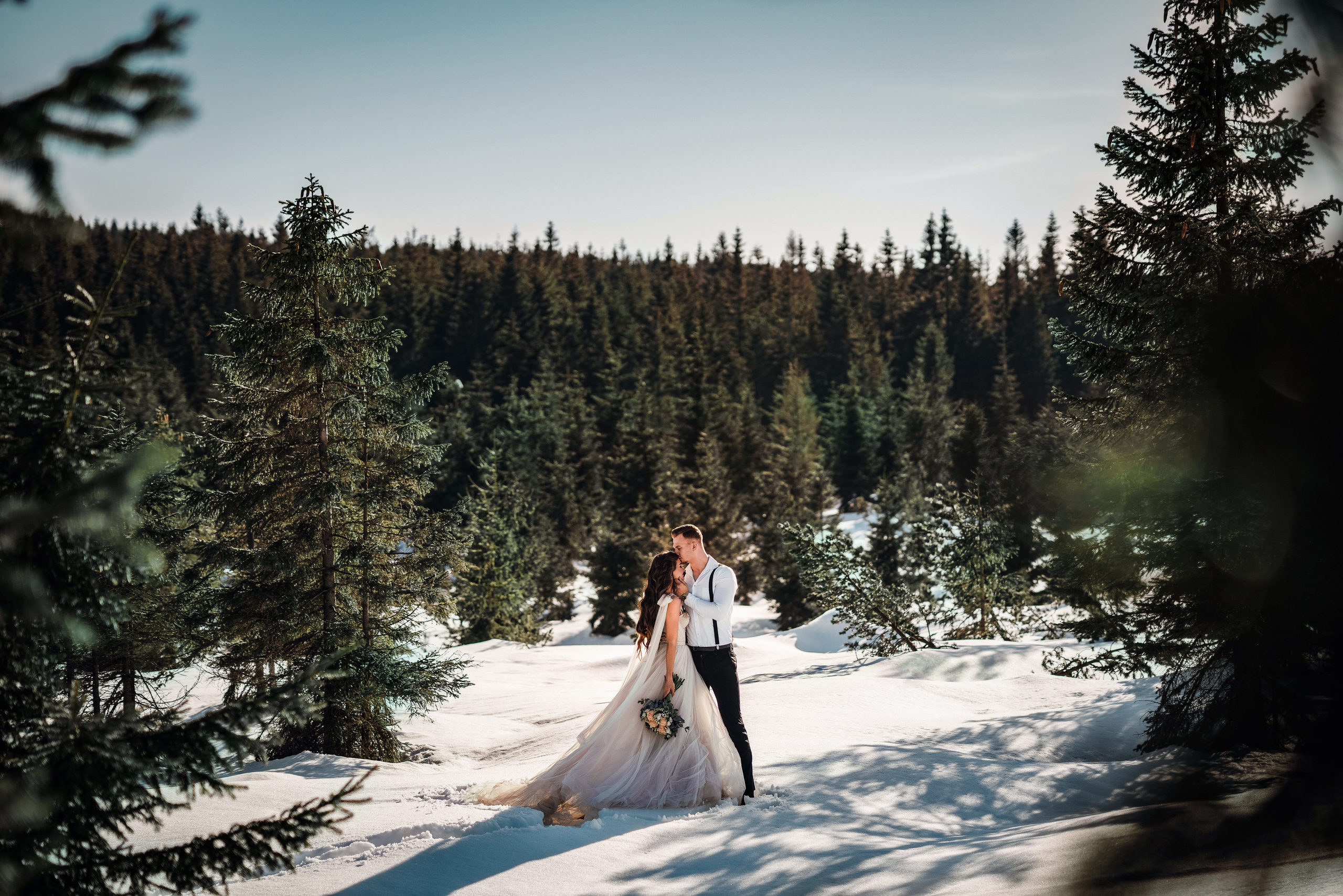 Зимнии. Свадебный фотограф в Праге Покудова Наталия