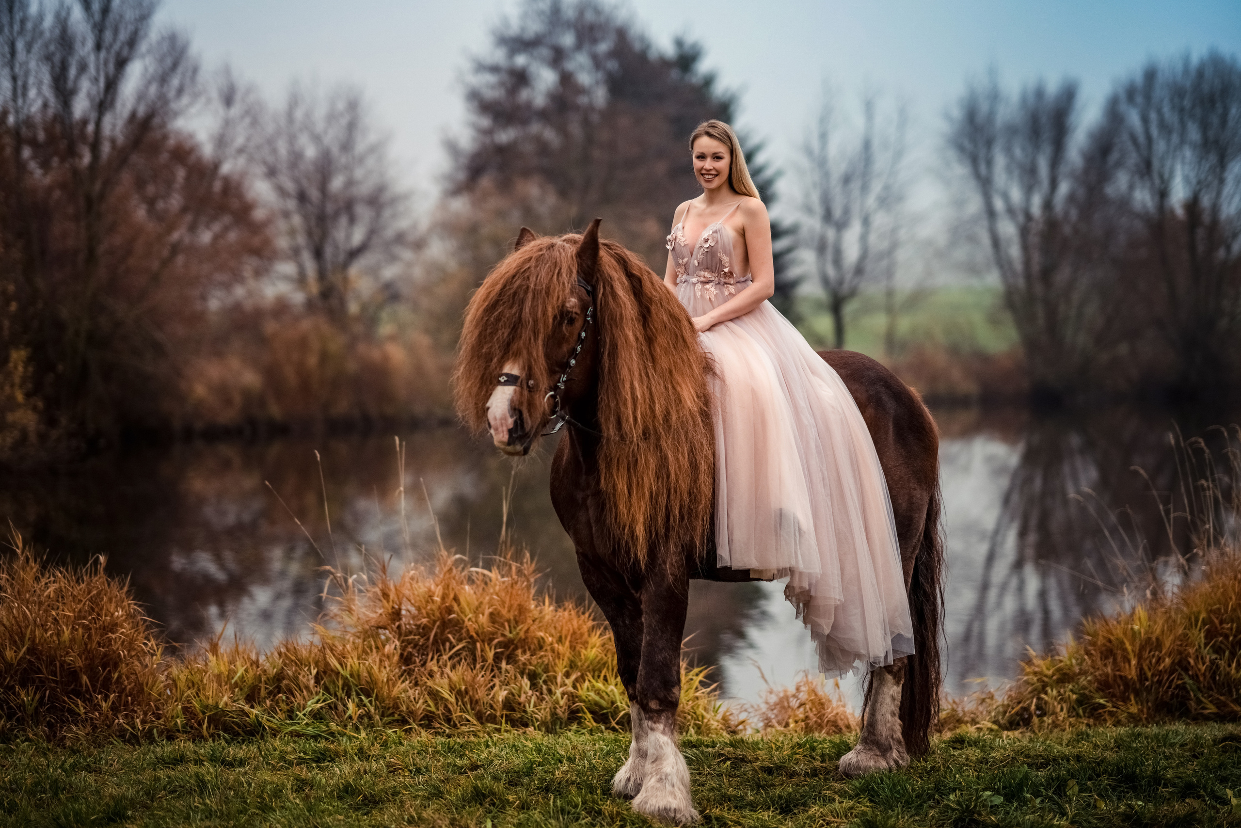 Фотосессия с лошадьми. Свадебный фотограф в Праге Покудова Наталия