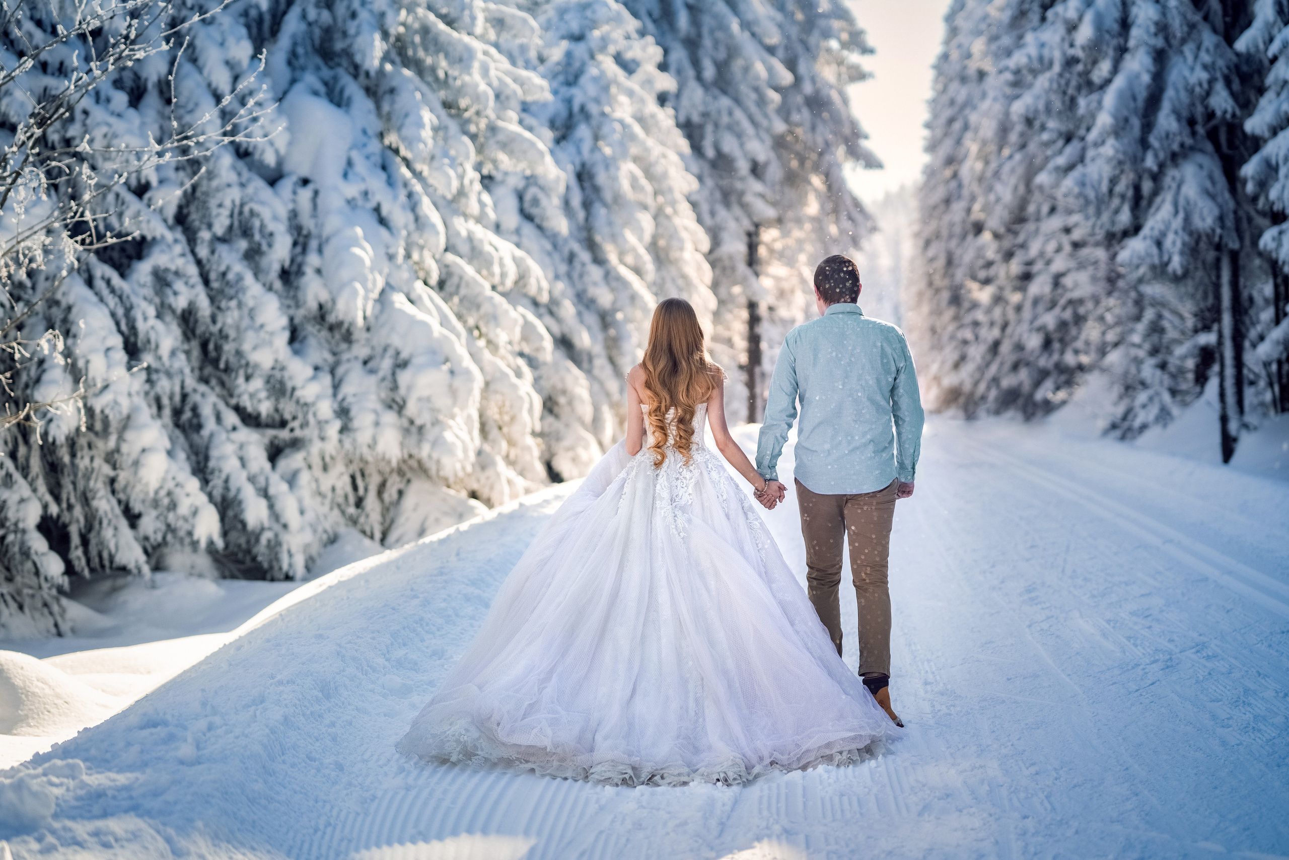 Зимнии. Свадебный фотограф в Праге Покудова Наталия