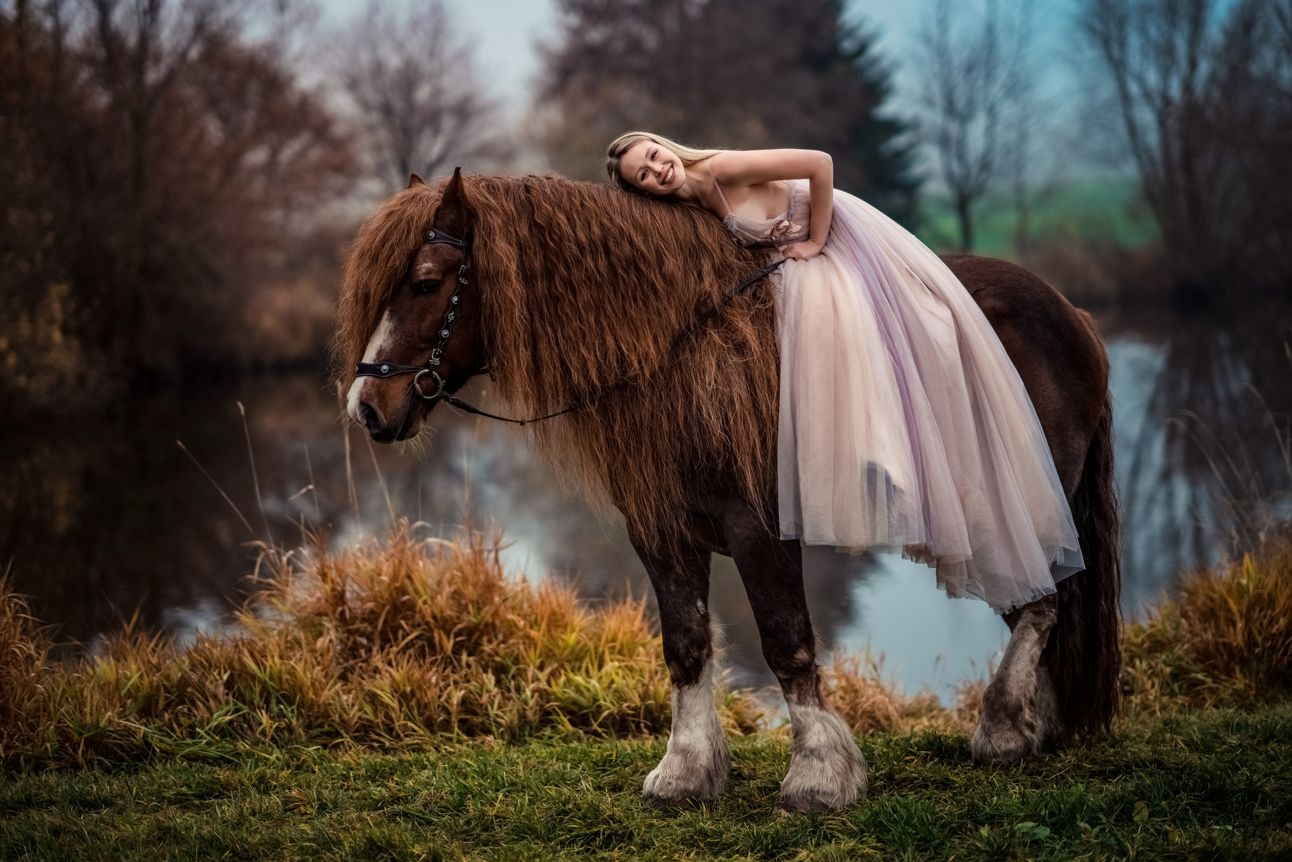Фотосессия с лошадьми. Свадебный фотограф в Праге Покудова Наталия
