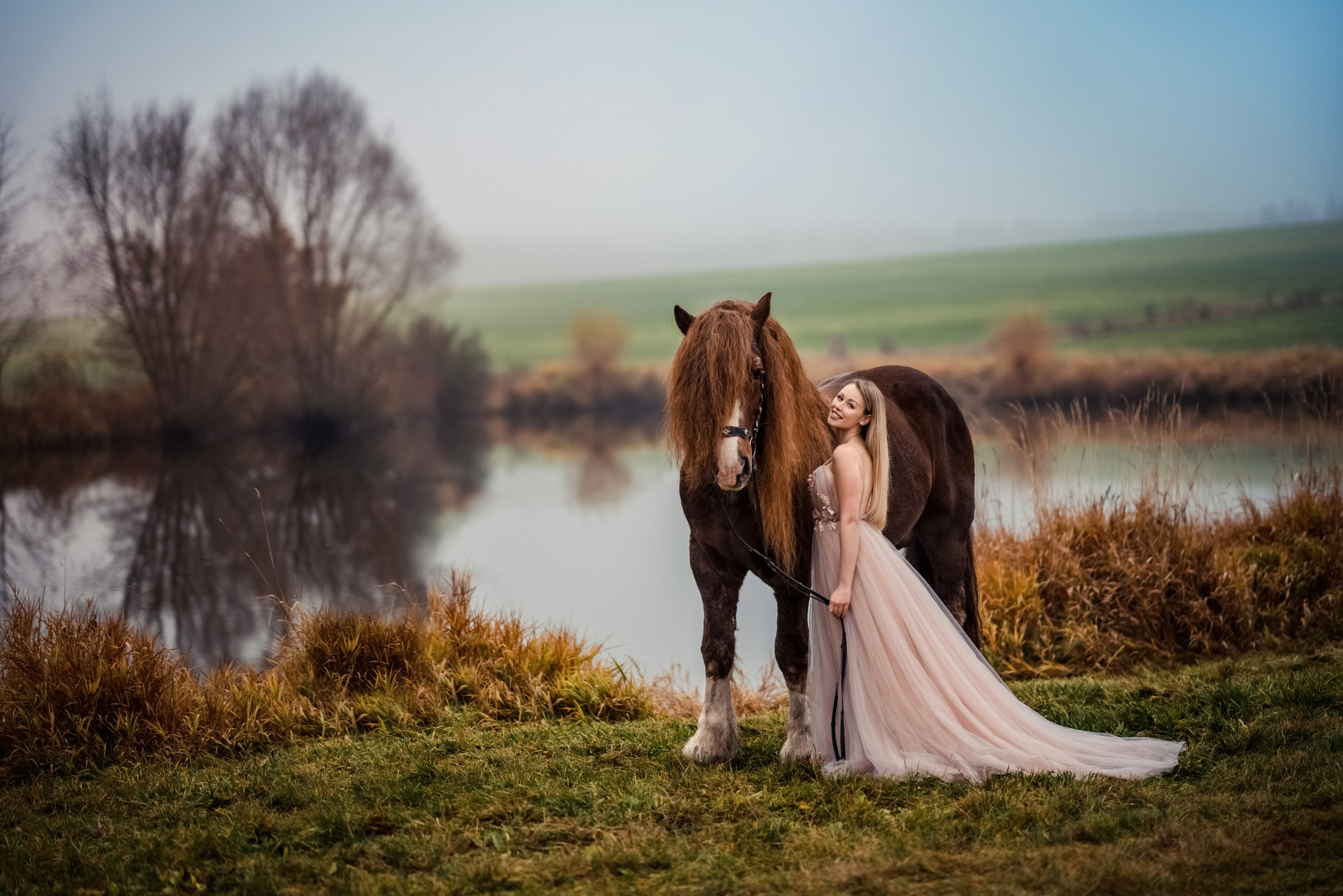 Фотосессия с лошадьми. Свадебный фотограф в Праге Покудова Наталия