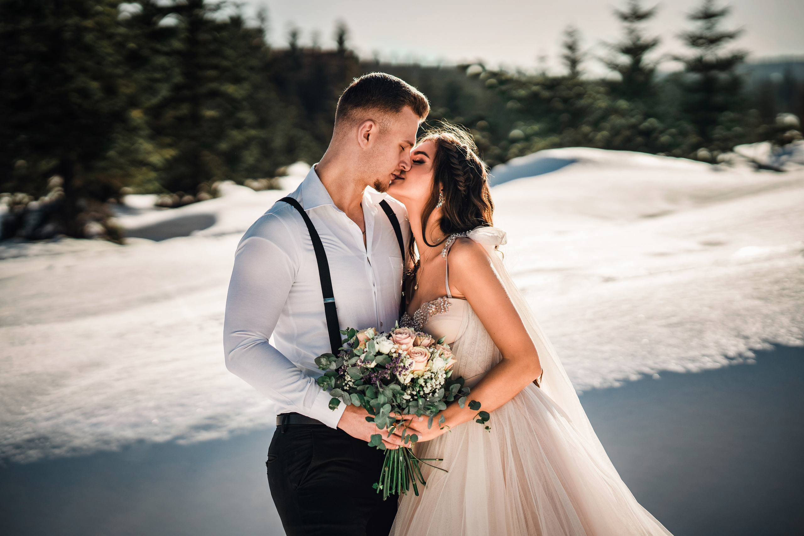 Зимнии. Свадебный фотограф в Праге Покудова Наталия