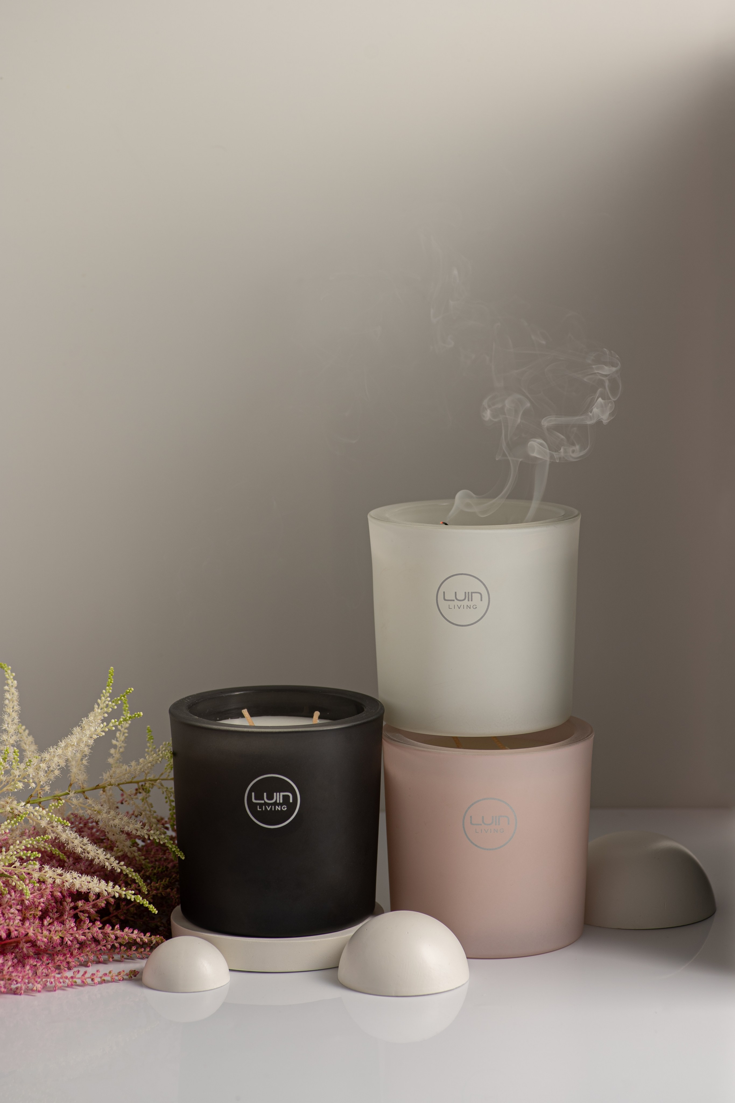 LUIN Candles. Product and Food photography