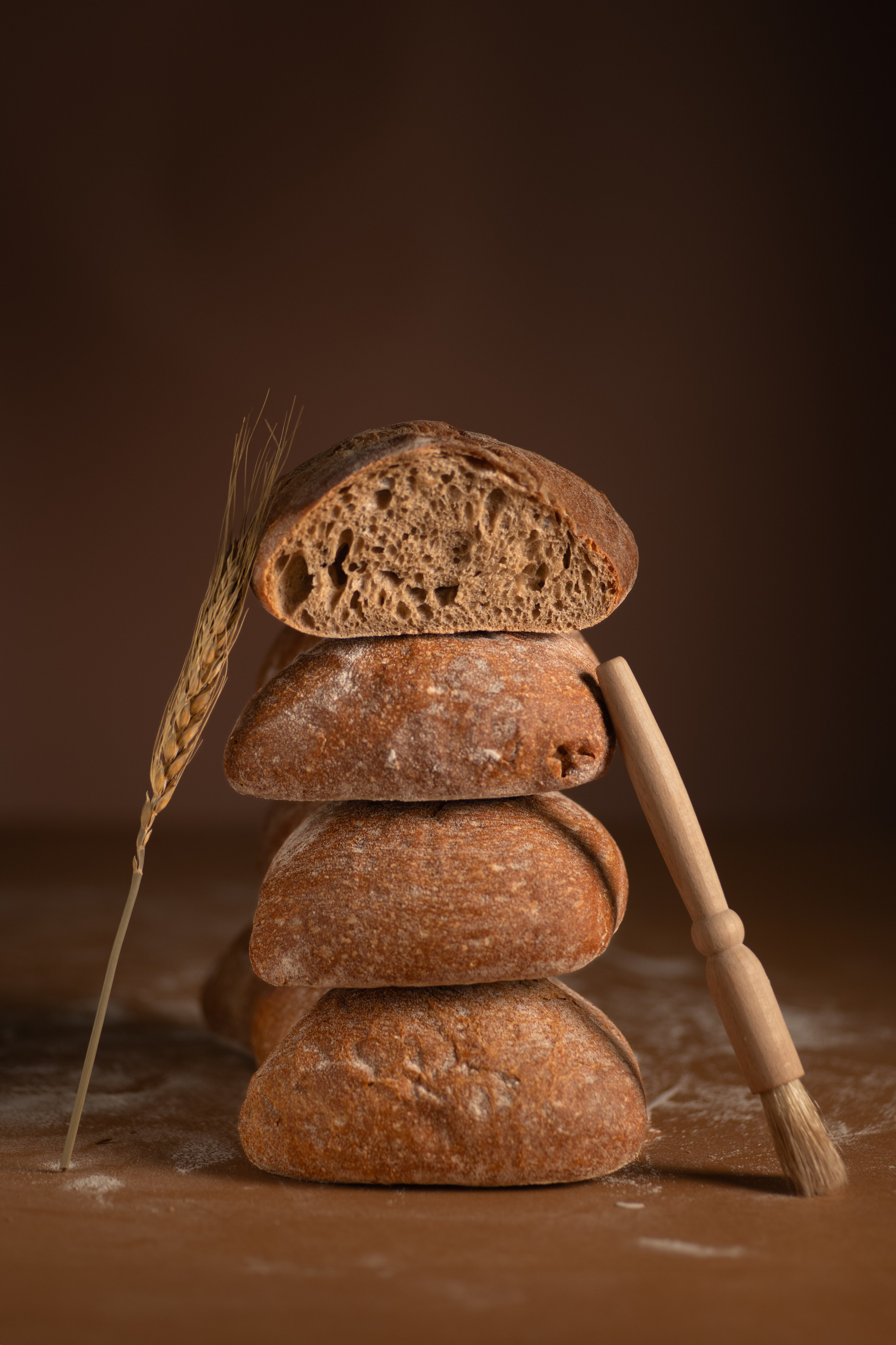 Artisan ciabatta. Product and Food photography