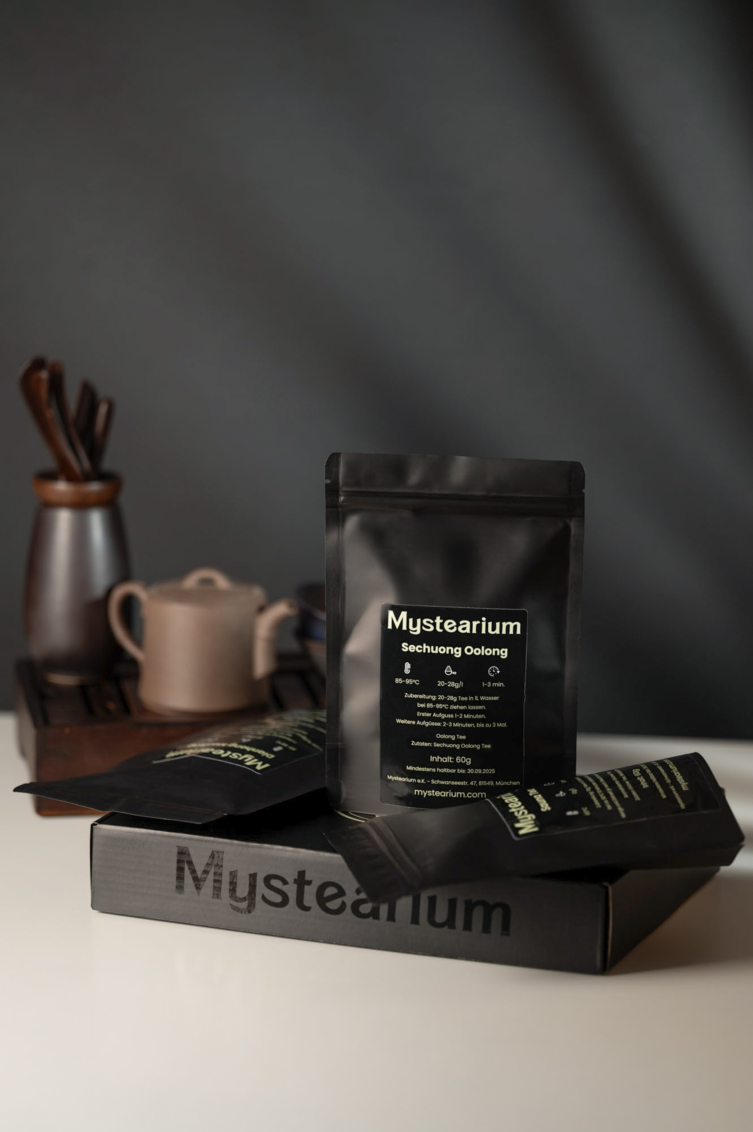 Mystearium tea. Product and Food photography