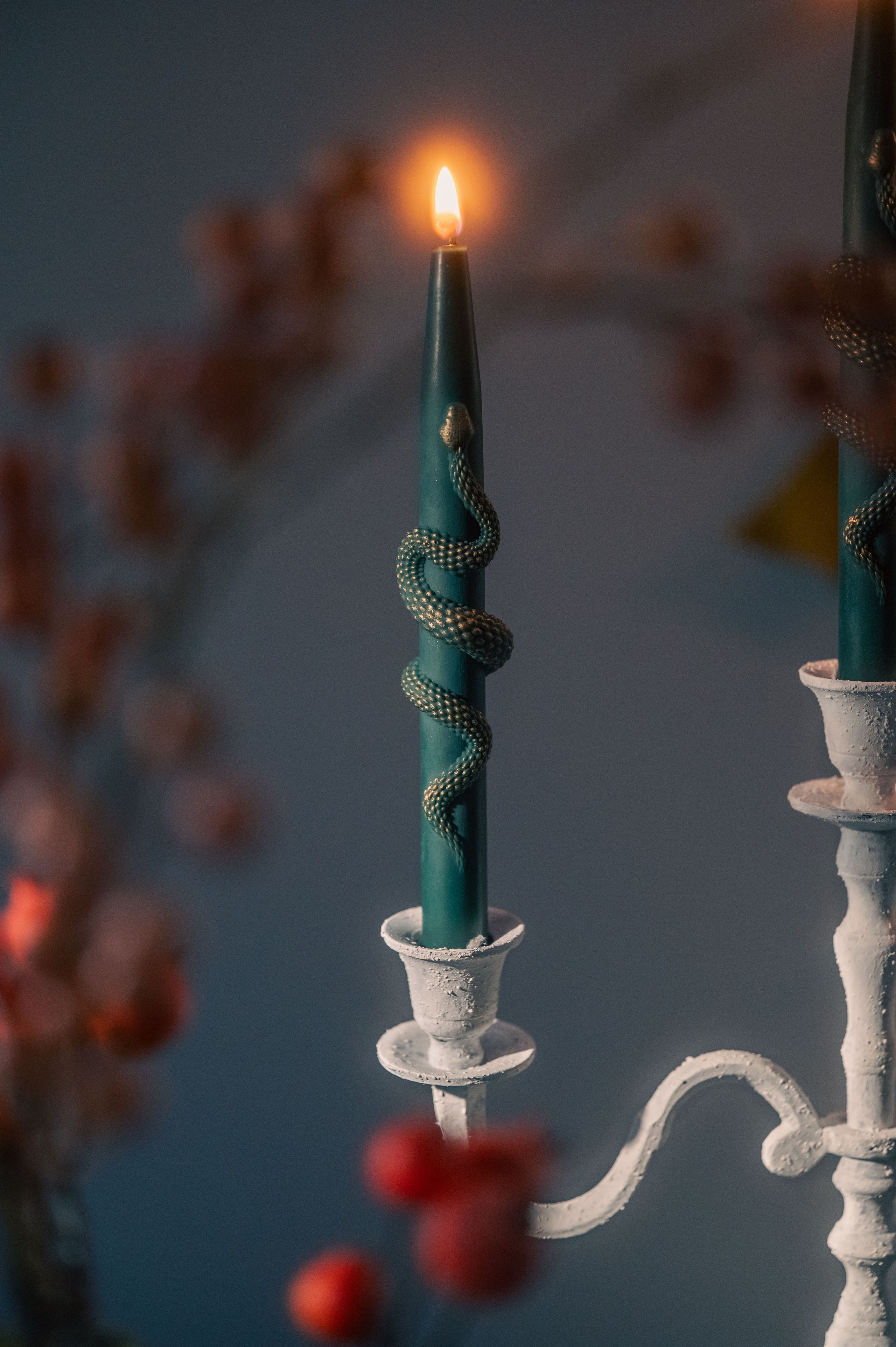 Dinner candles. Product and Food photography