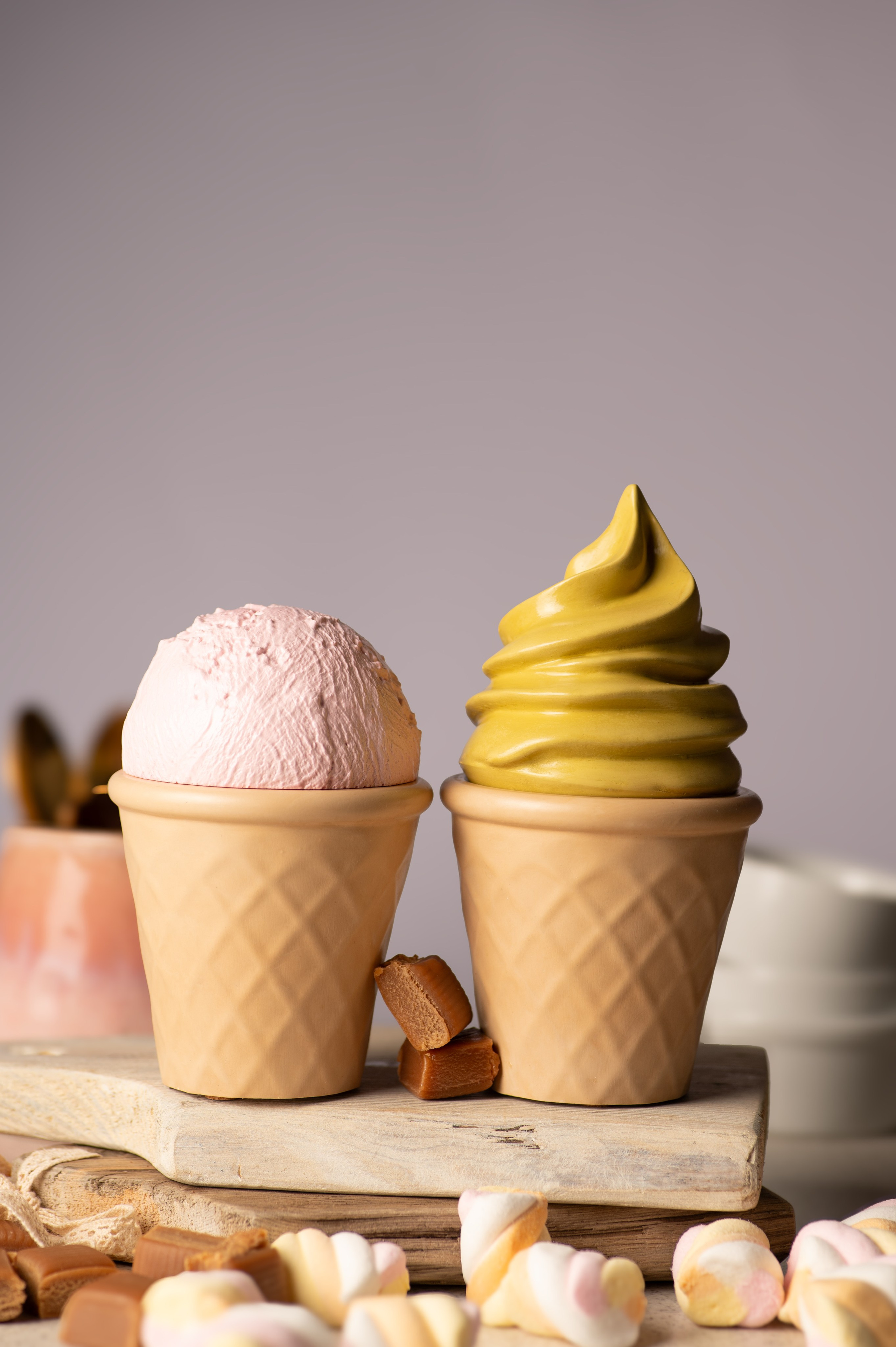 Ice cream candles. Product and Food photography