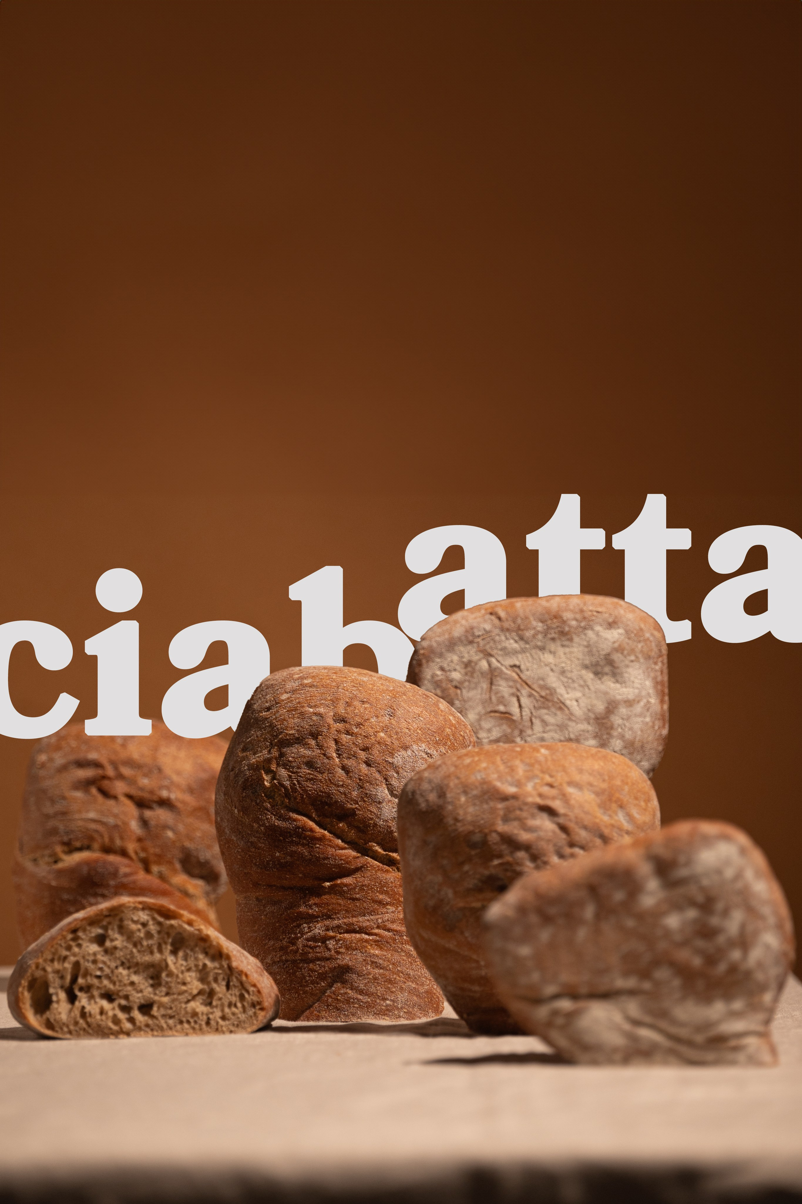 Artisan ciabatta. Product and Food photography
