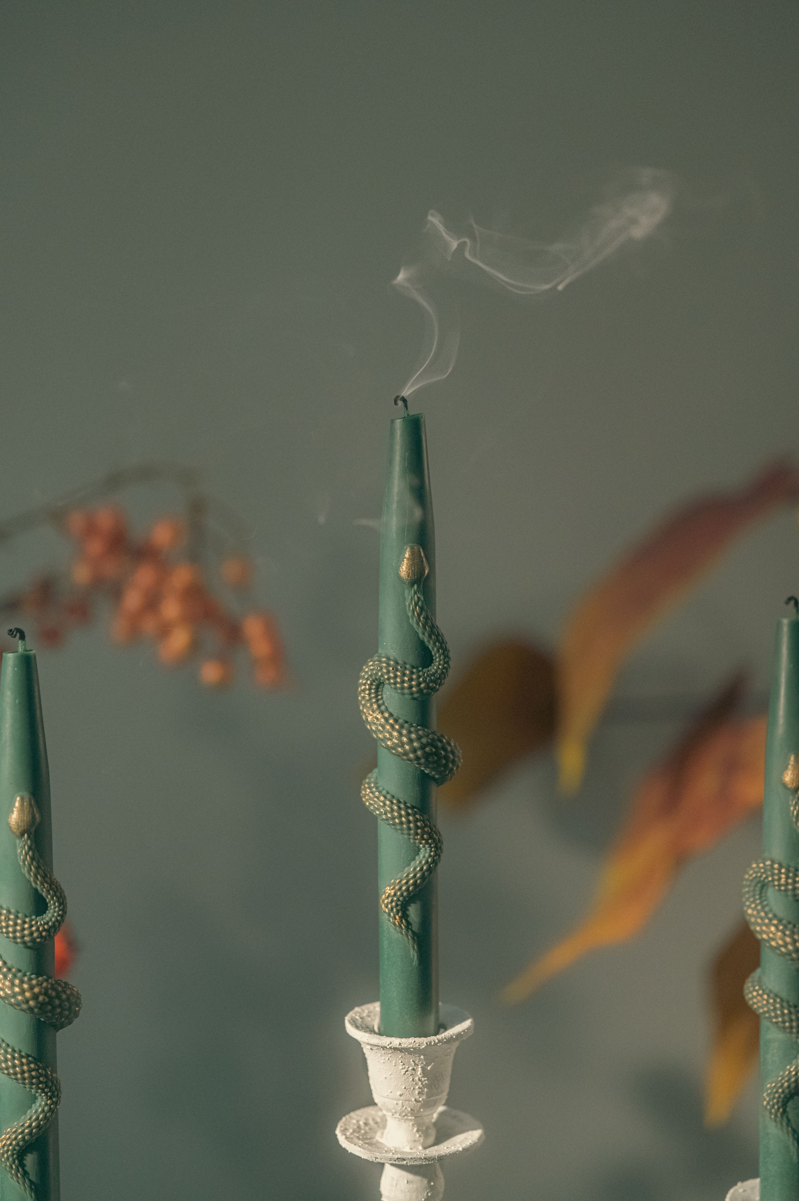 Dinner candles. Product and Food photography