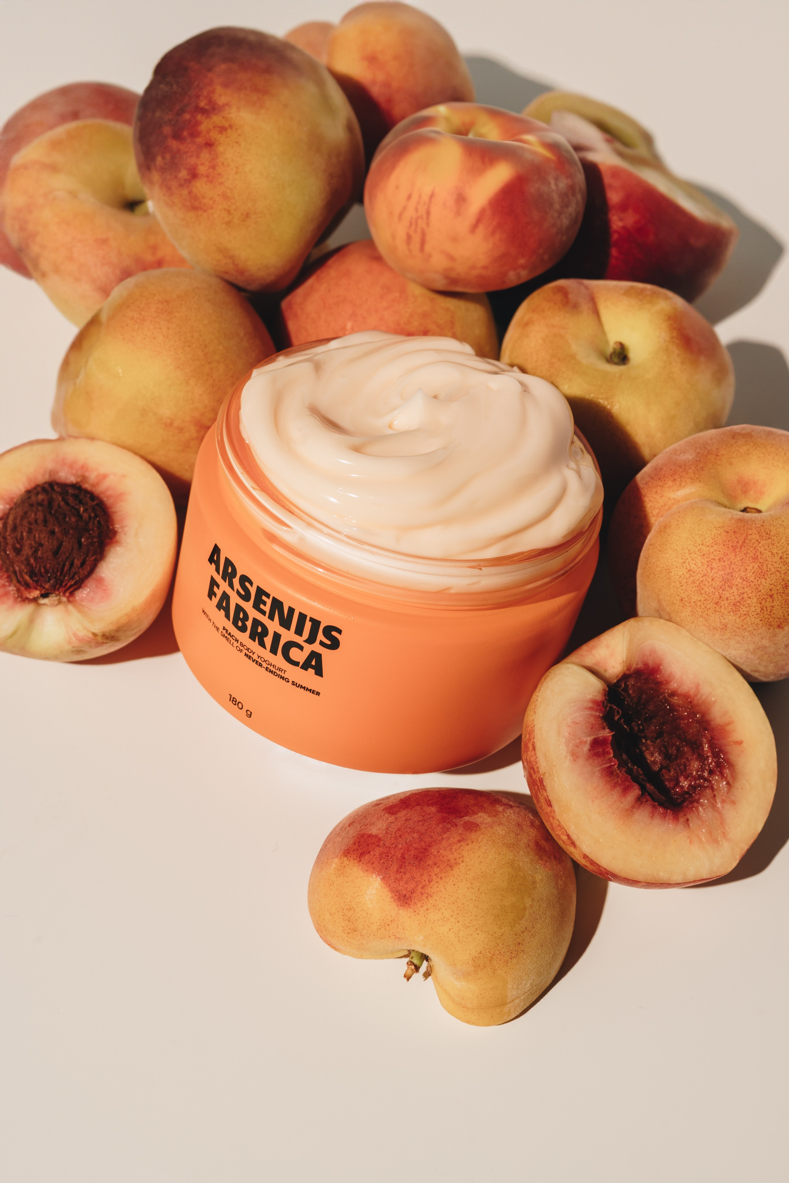 Peach cosmetic's. Product and Food photography