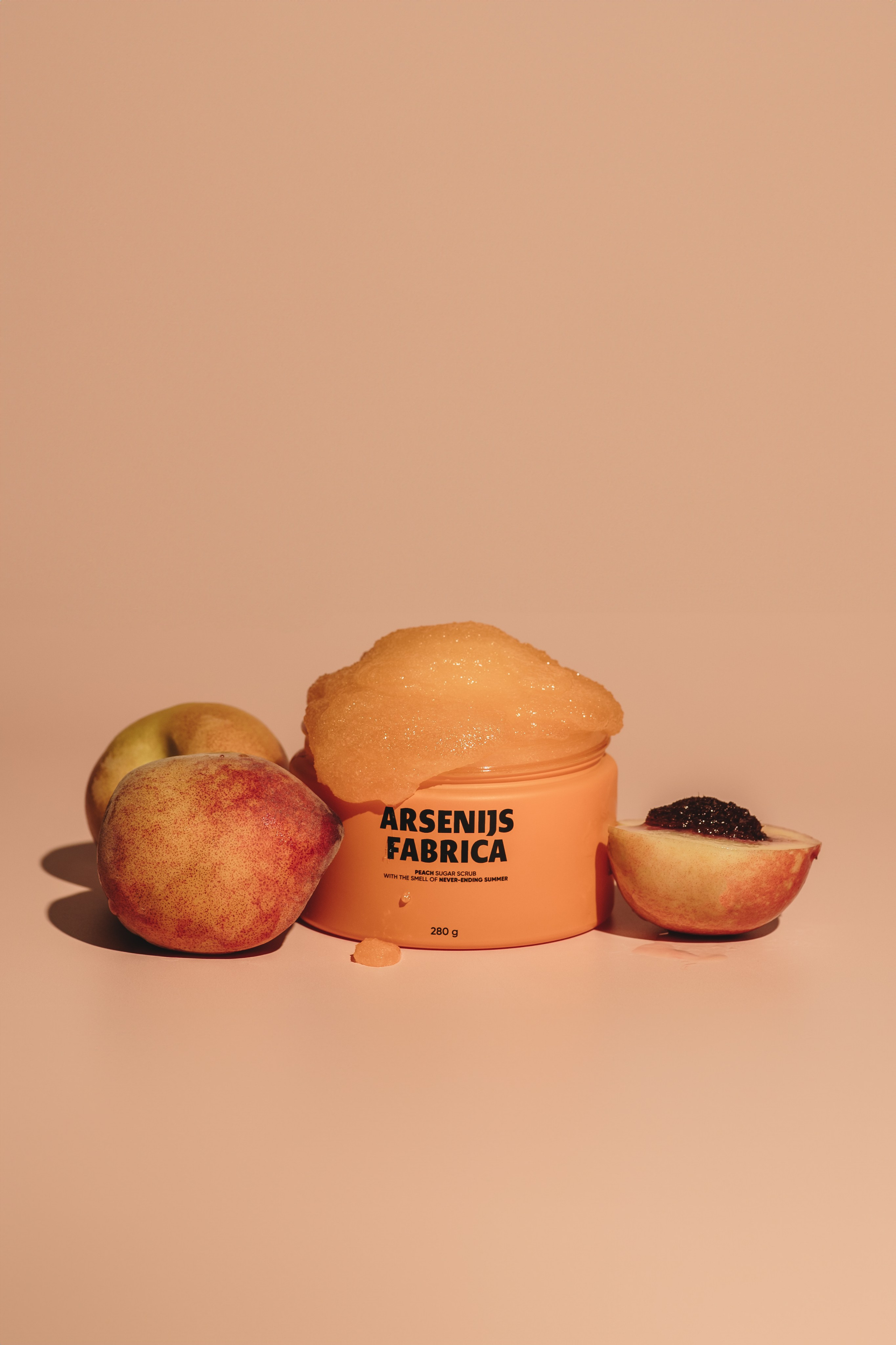 Peach cosmetic's. Product and Food photography