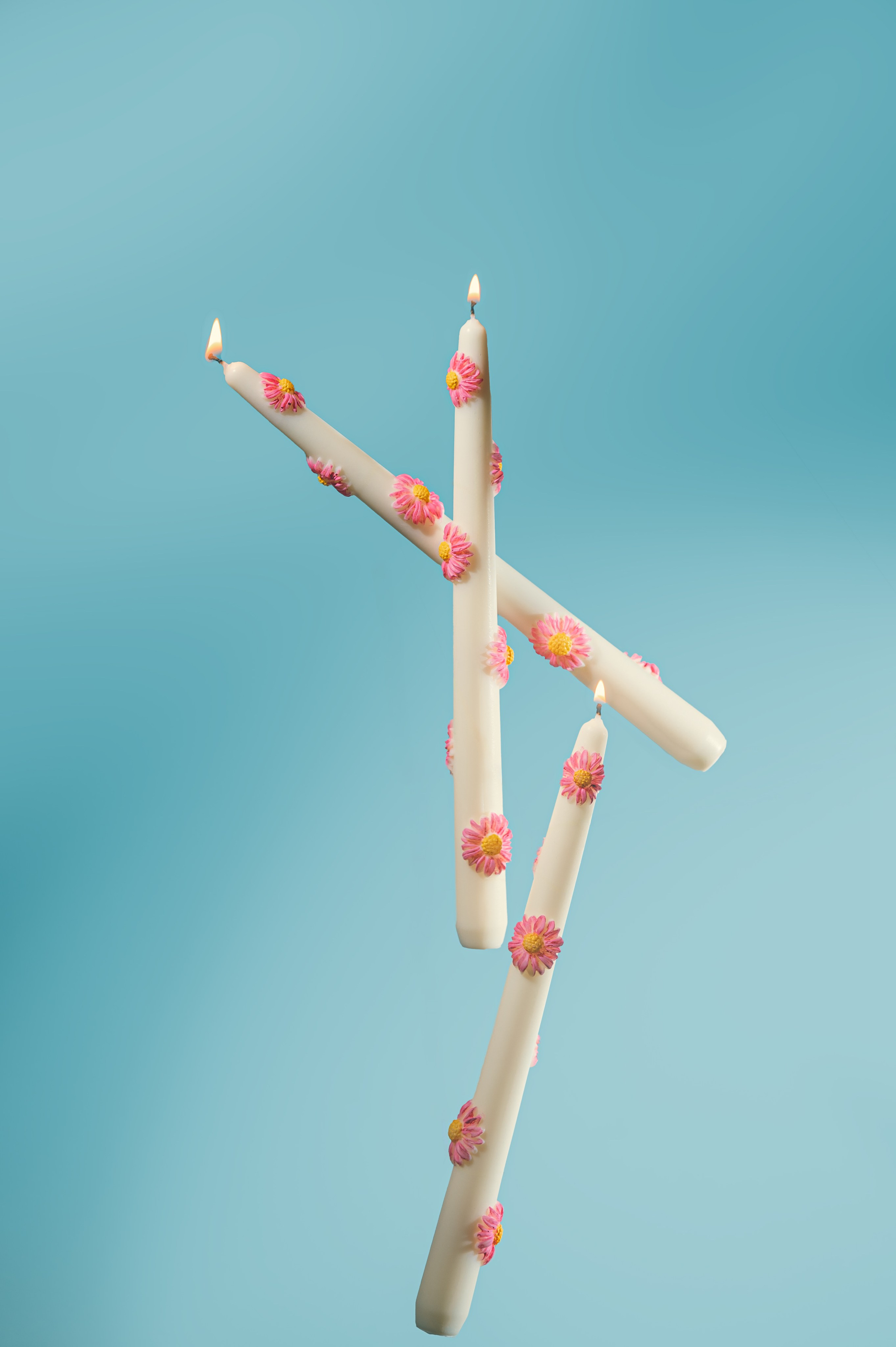 Dinner candles. Product and Food photography