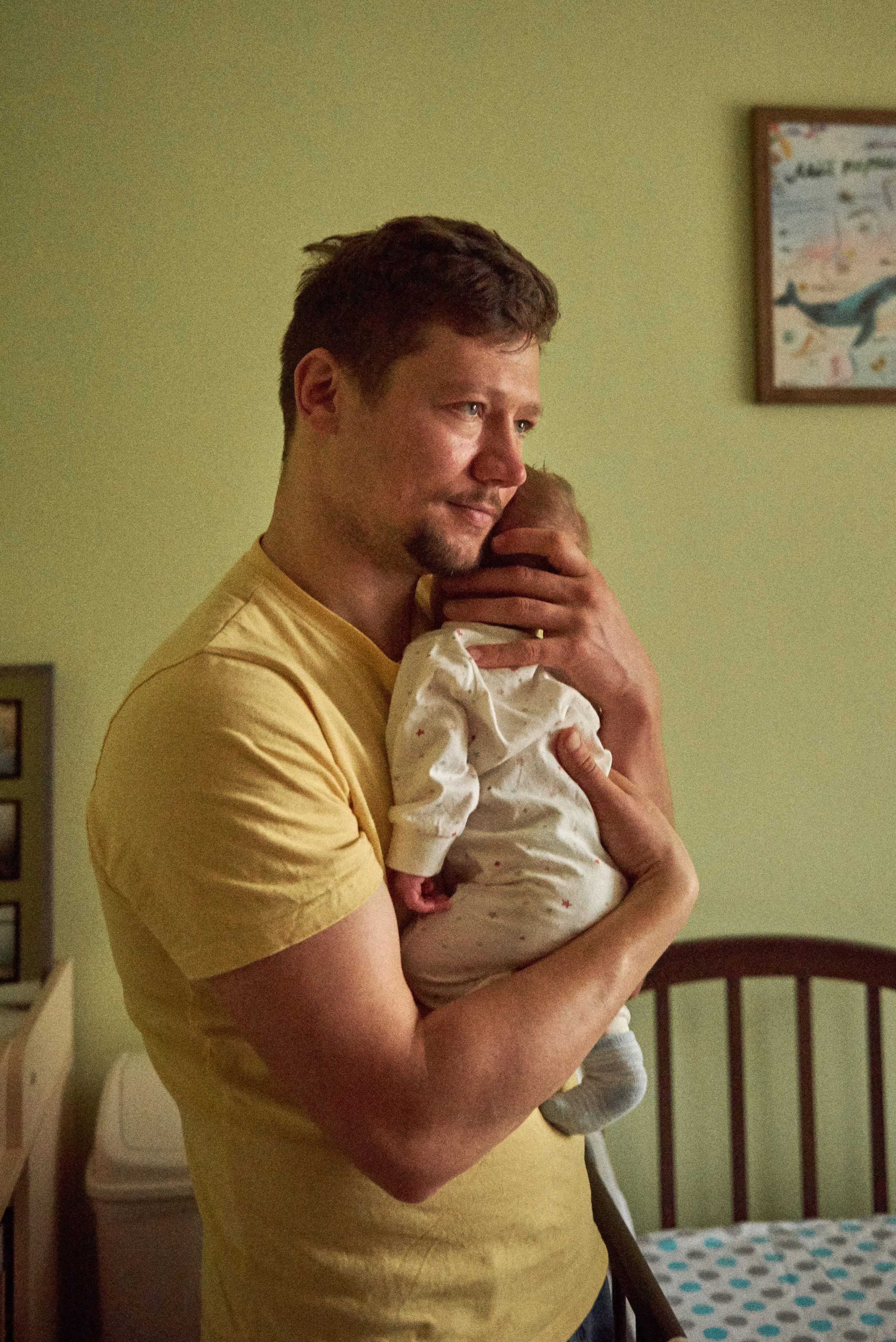 Аня Володя і Назар. Фотограф новонароджених діток та їх сімей в Тернополі