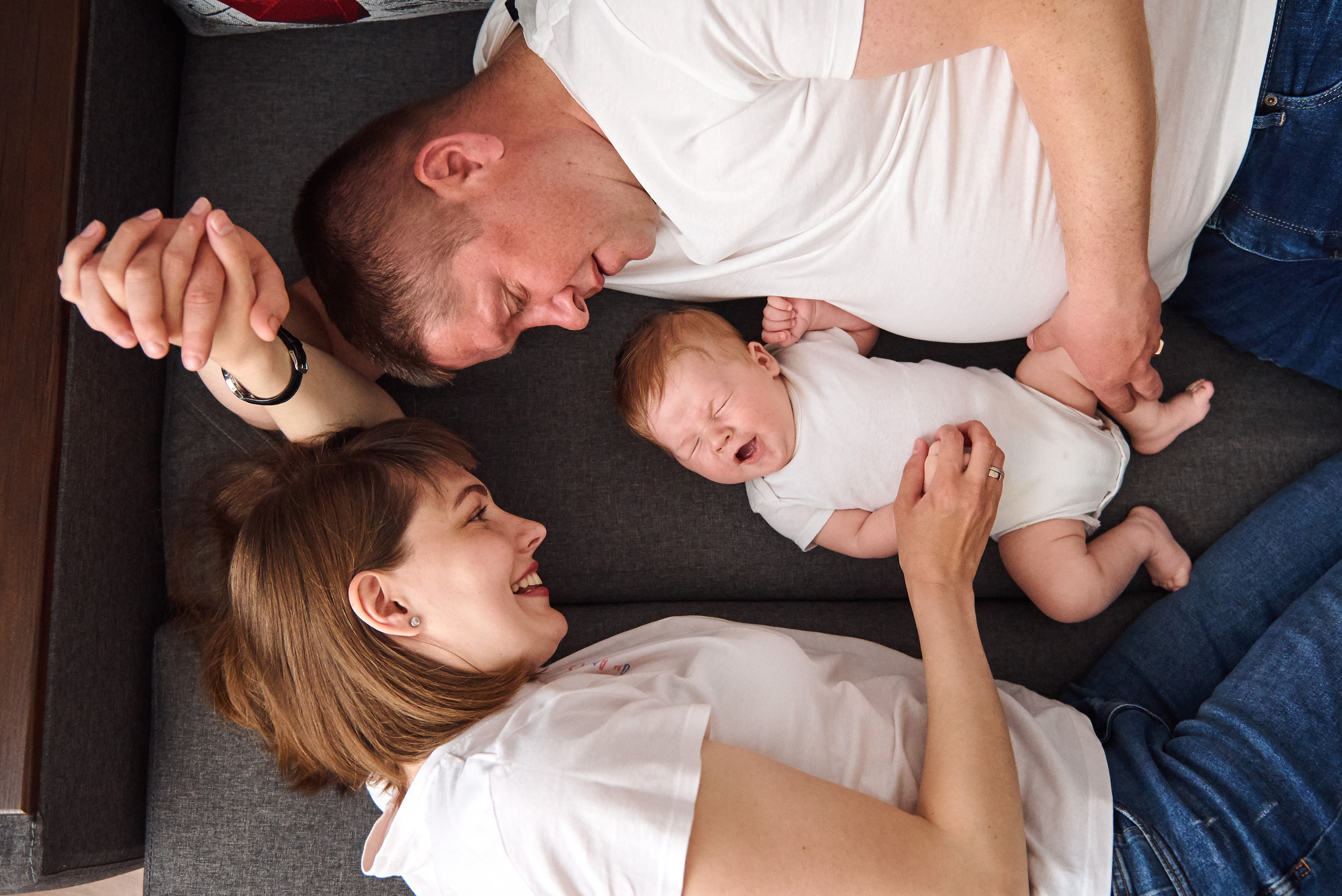 Таня Віталій Давид і Ніка. Фотограф новонароджених діток та їх сімей в Тернополі